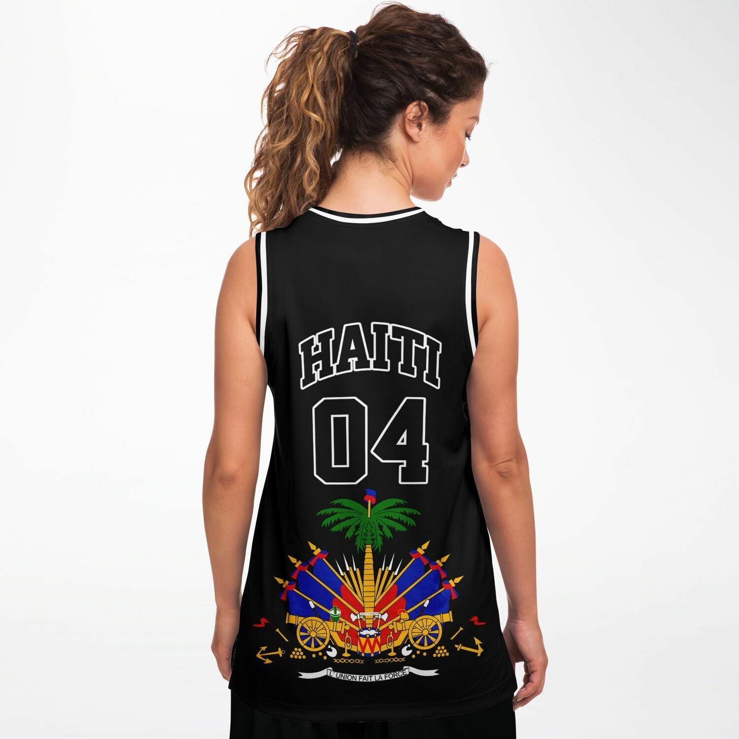 03 - HAITI BLACK Basketball jersey - Haitianbuy