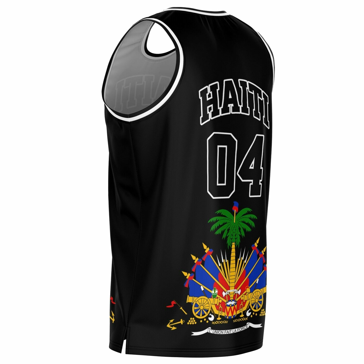 03 - HAITI BLACK Basketball jersey - Haitianbuy