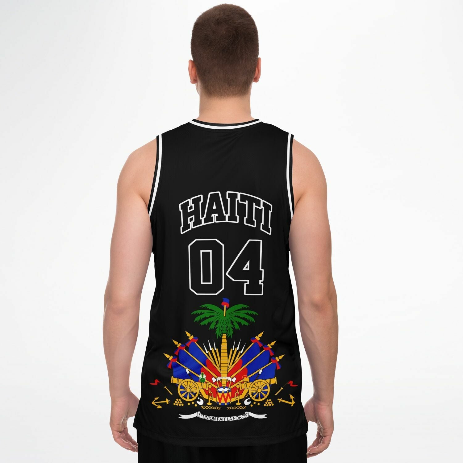 03 - HAITI BLACK Basketball jersey - Haitianbuy