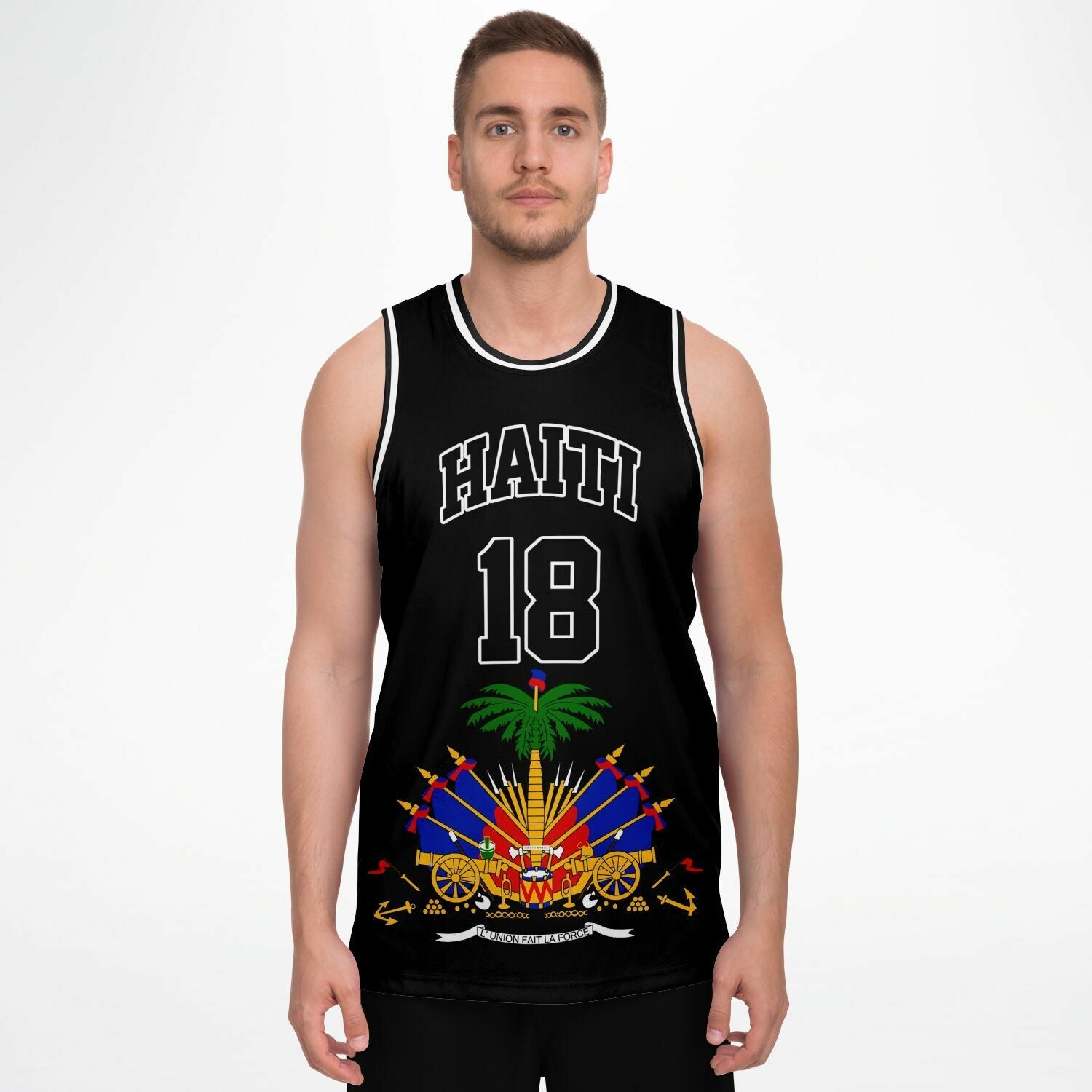 03 - HAITI BLACK Basketball jersey - Haitianbuy