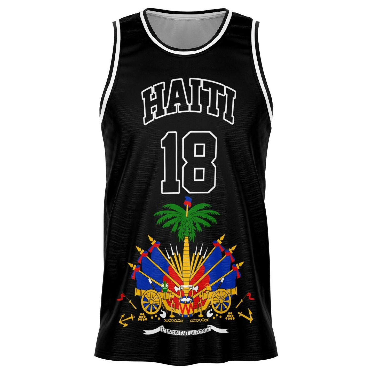 03 - HAITI BLACK Basketball jersey - Haitianbuy