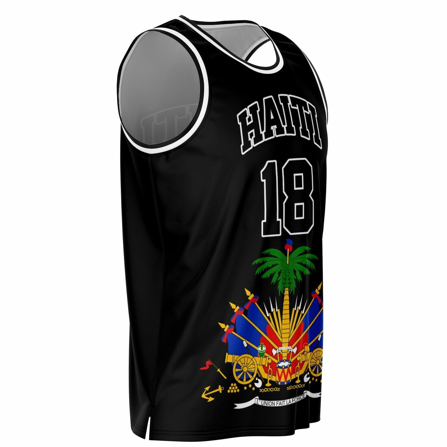 03 - HAITI BLACK Basketball jersey - Haitianbuy