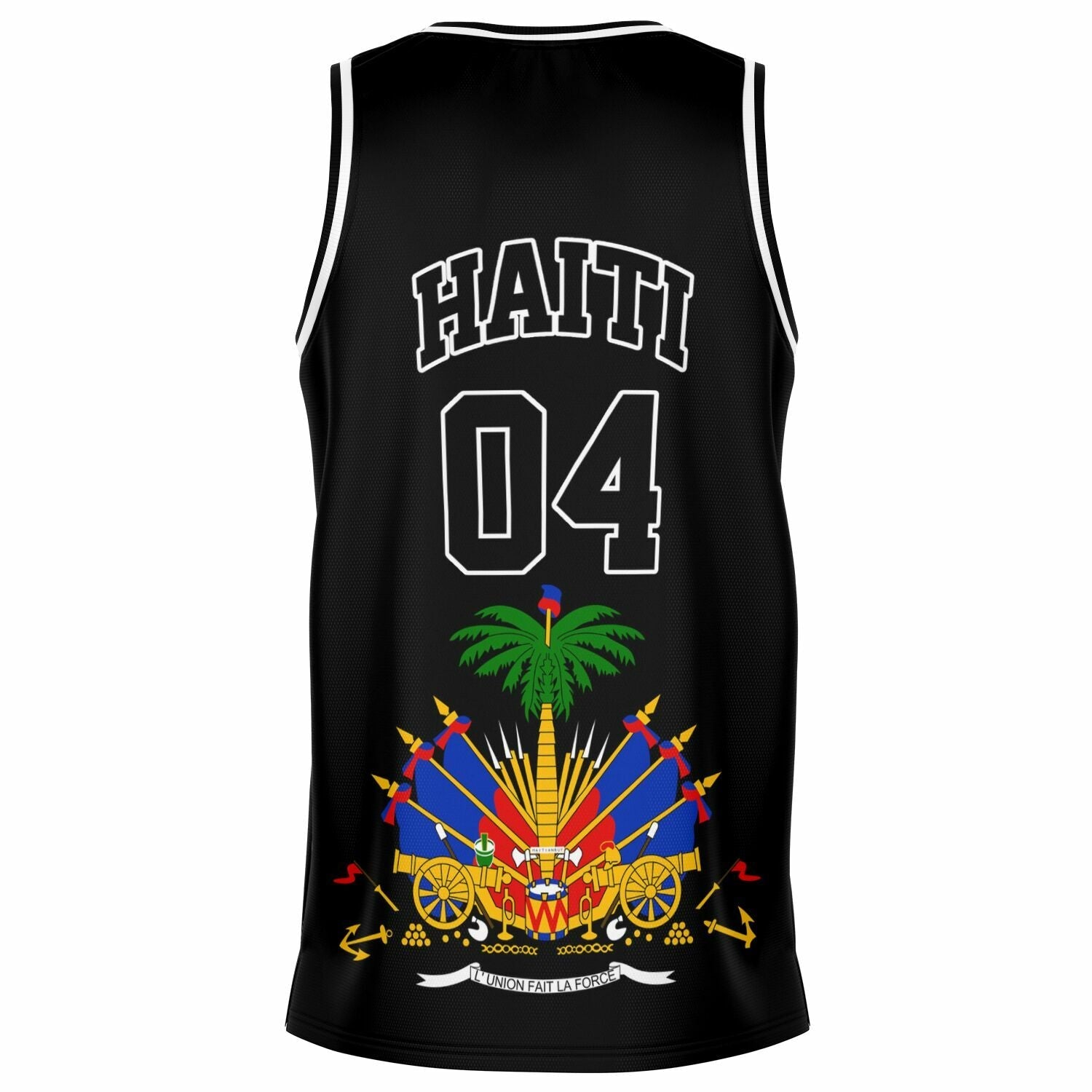 03 - HAITI BLACK Basketball jersey - Haitianbuy