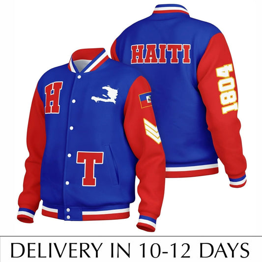 17 - Varsity Jacket - Blue & RED - Haitianbuy