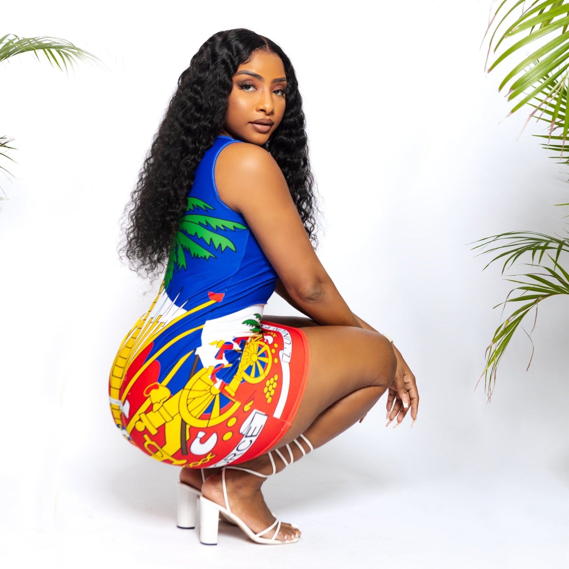 23 - Coat Of Arms of Haiti Sublimation Cut & Sew Dress - Haitianbuy