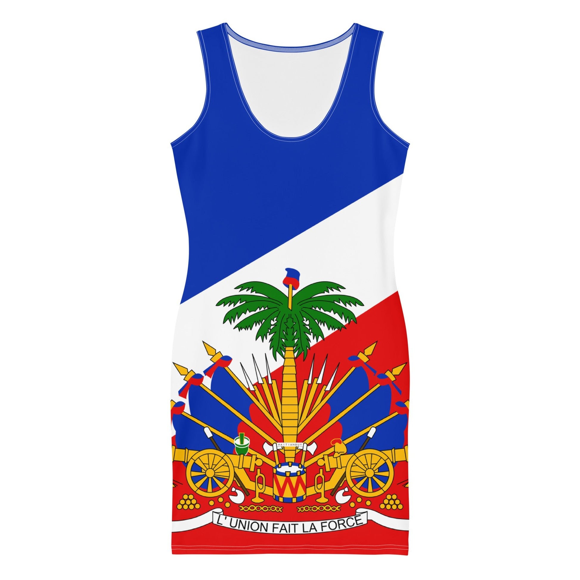 23 - Coat Of Arms of Haiti Sublimation Cut & Sew Dress - Haitianbuy