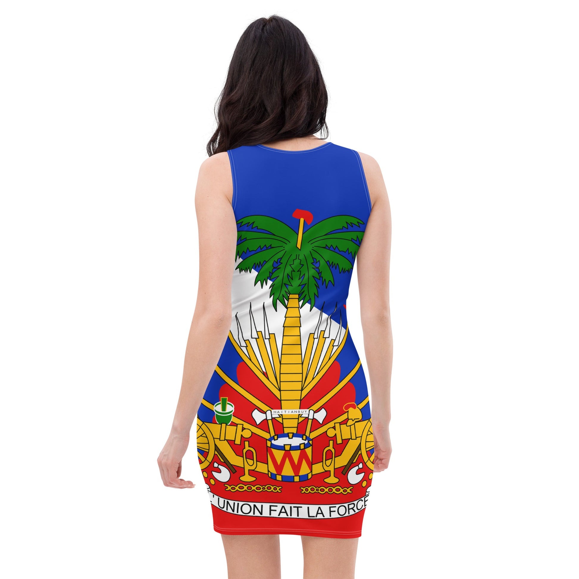 23 - Coat Of Arms of Haiti Sublimation Cut & Sew Dress - Haitianbuy