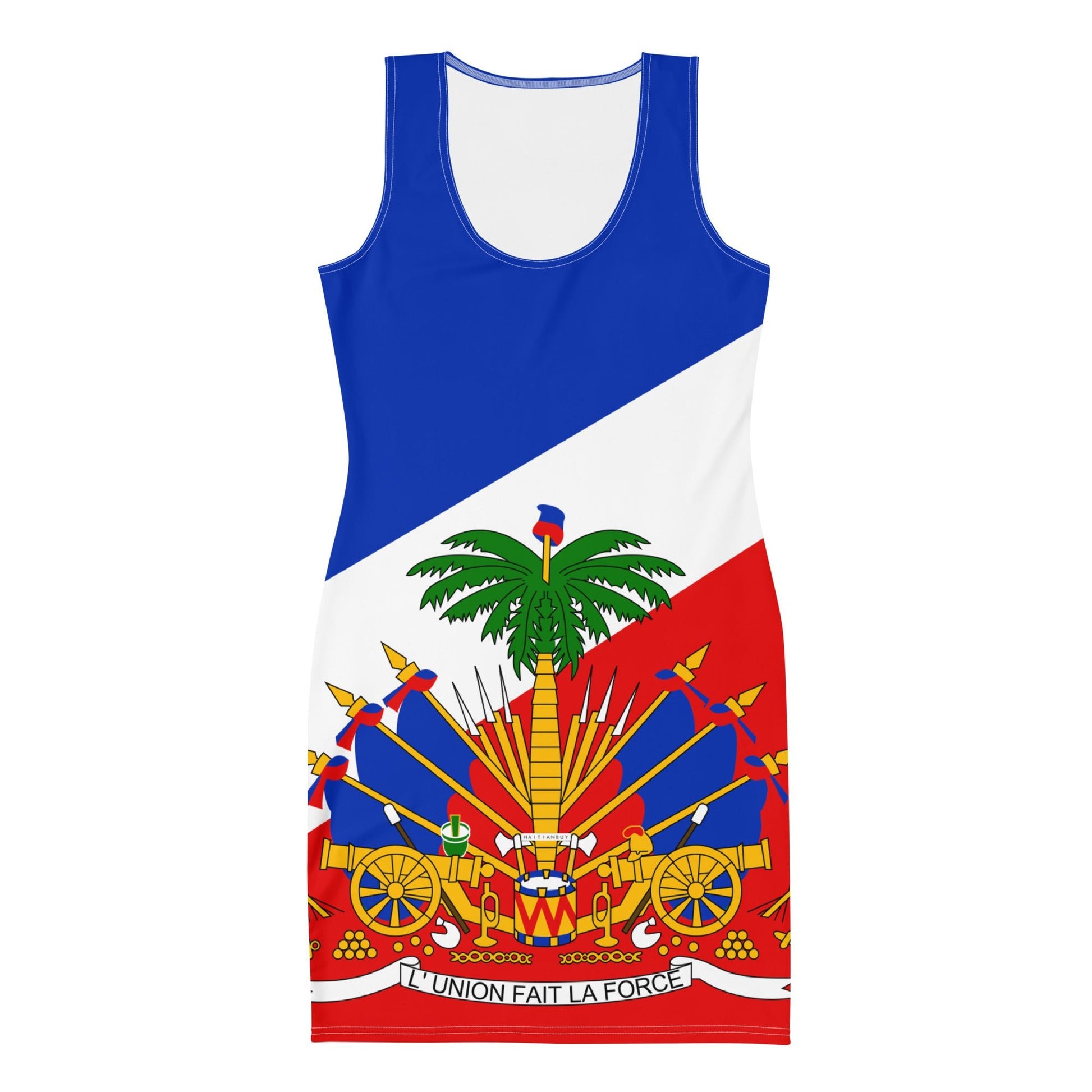 23 - Coat Of Arms of Haiti Sublimation Cut & Sew Dress - Haitianbuy