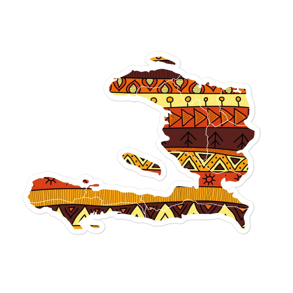 Haiti Map Bubble - free stickers - Haitianbuy