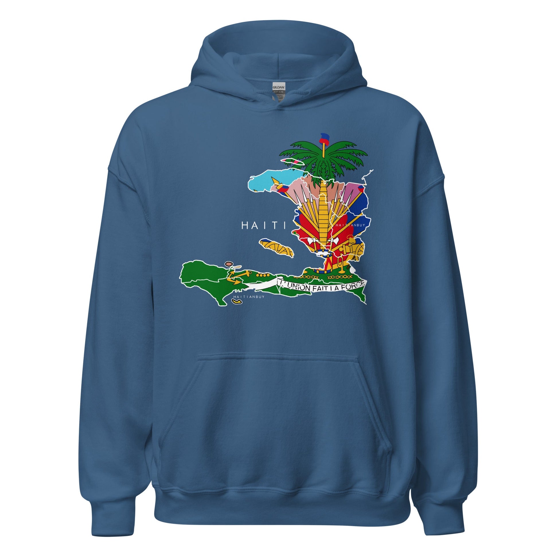 HAITI MAP Unisex Hoodie - Haitianbuy