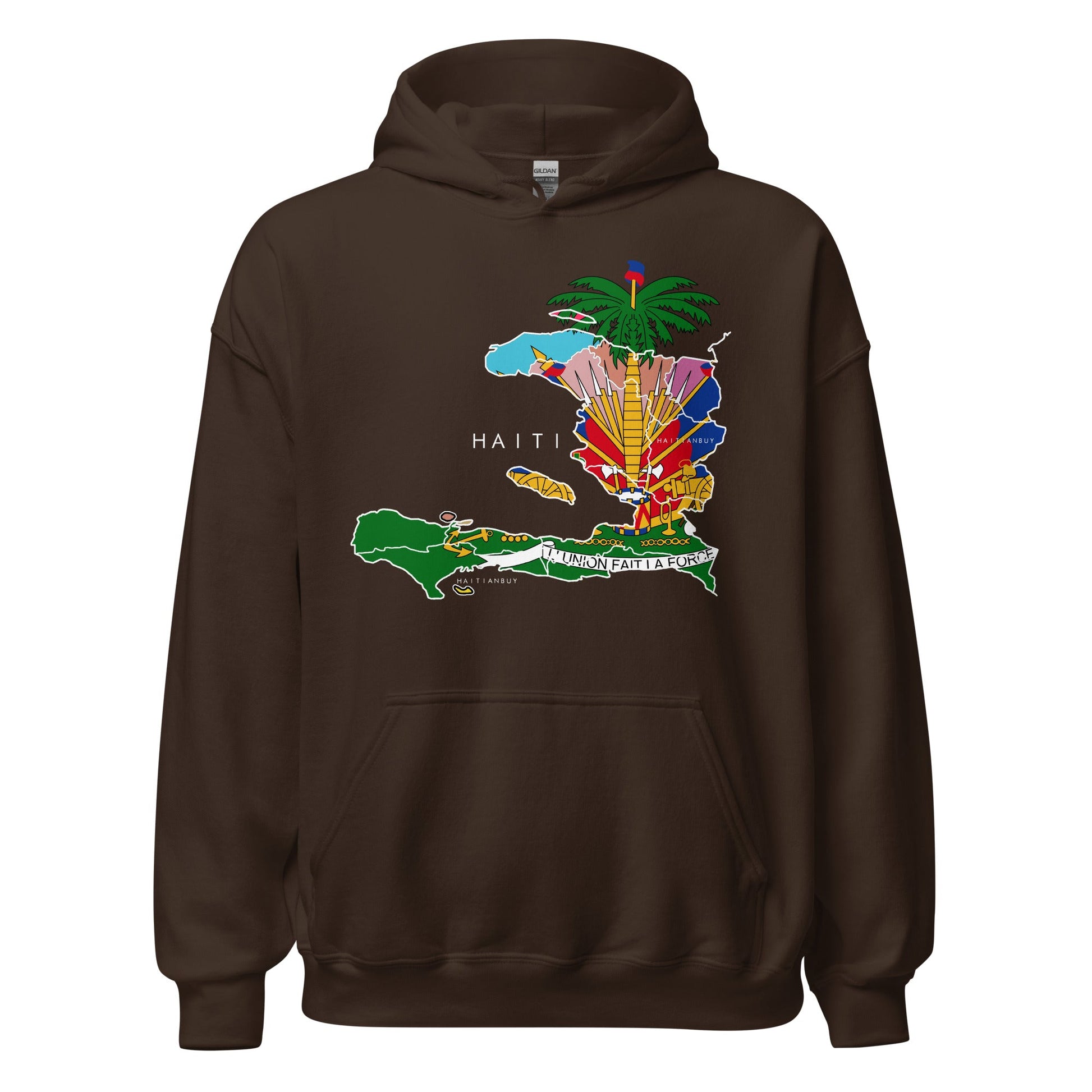 HAITI MAP Unisex Hoodie - Haitianbuy