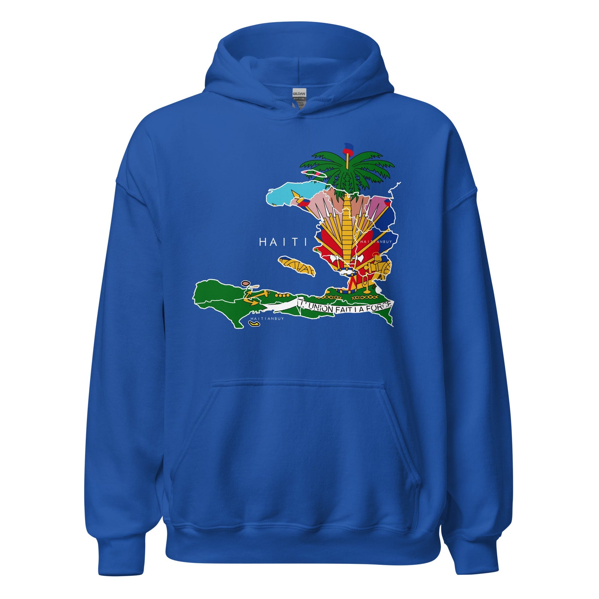 HAITI MAP Unisex Hoodie - Haitianbuy