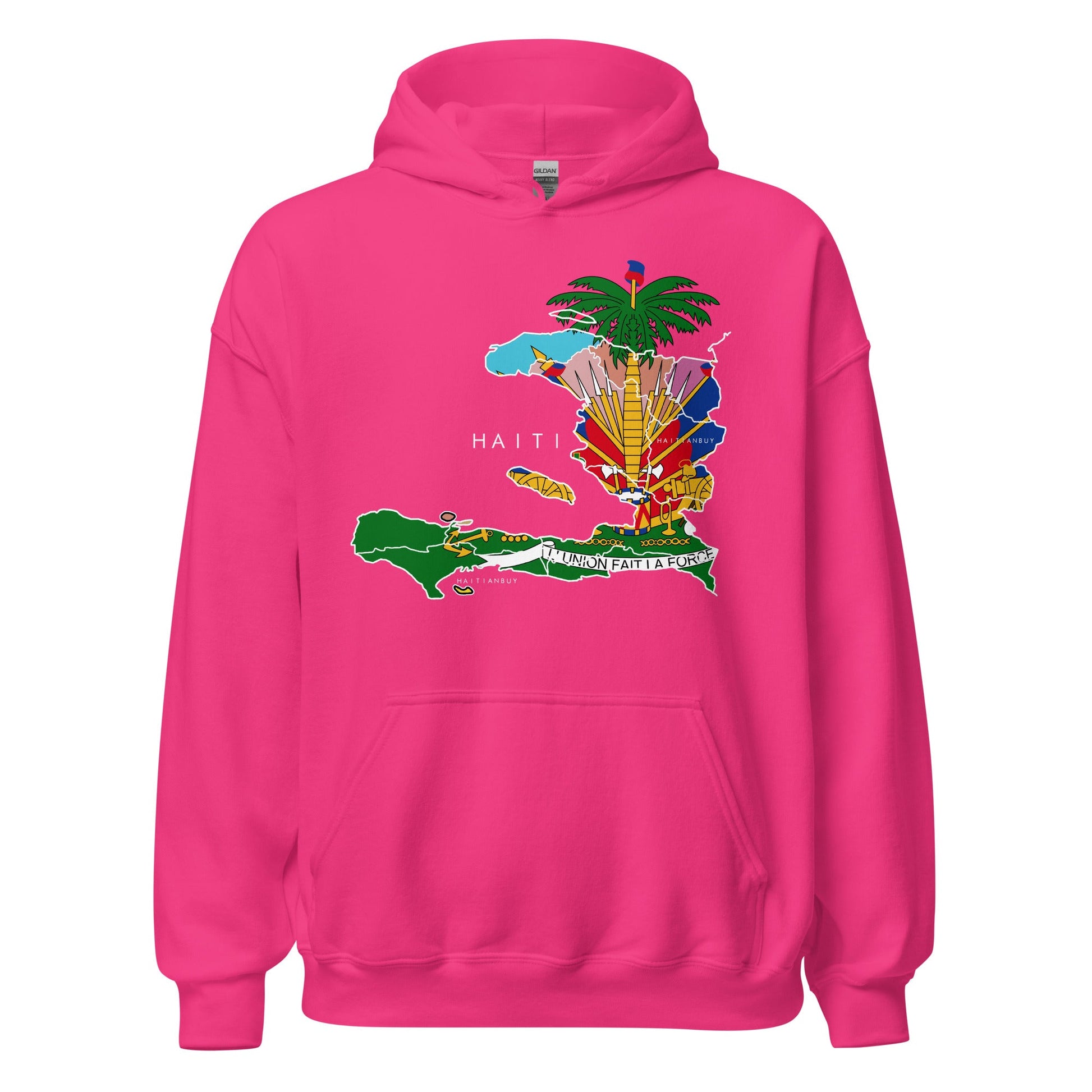 HAITI MAP Unisex Hoodie - Haitianbuy