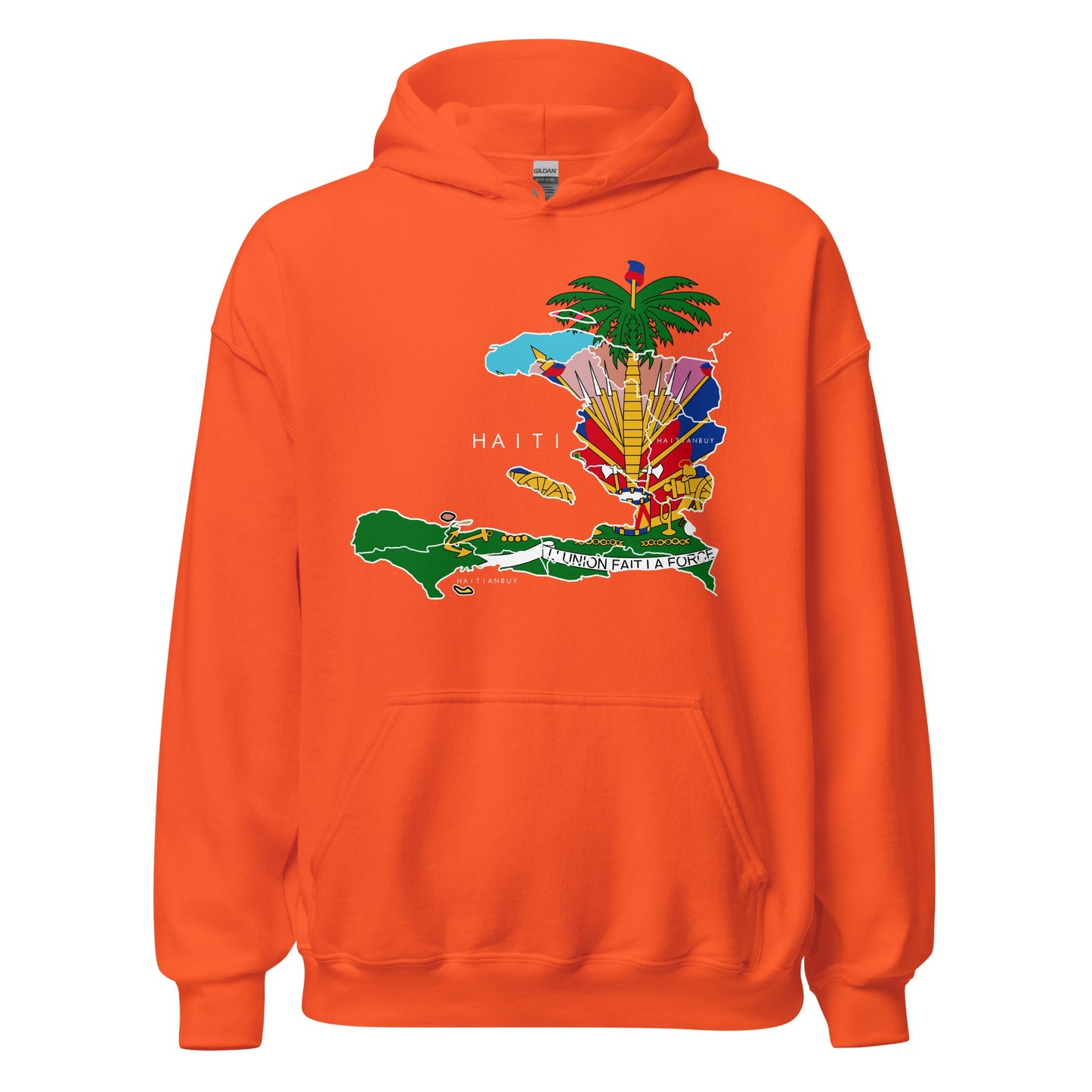 HAITI MAP Unisex Hoodie - Haitianbuy