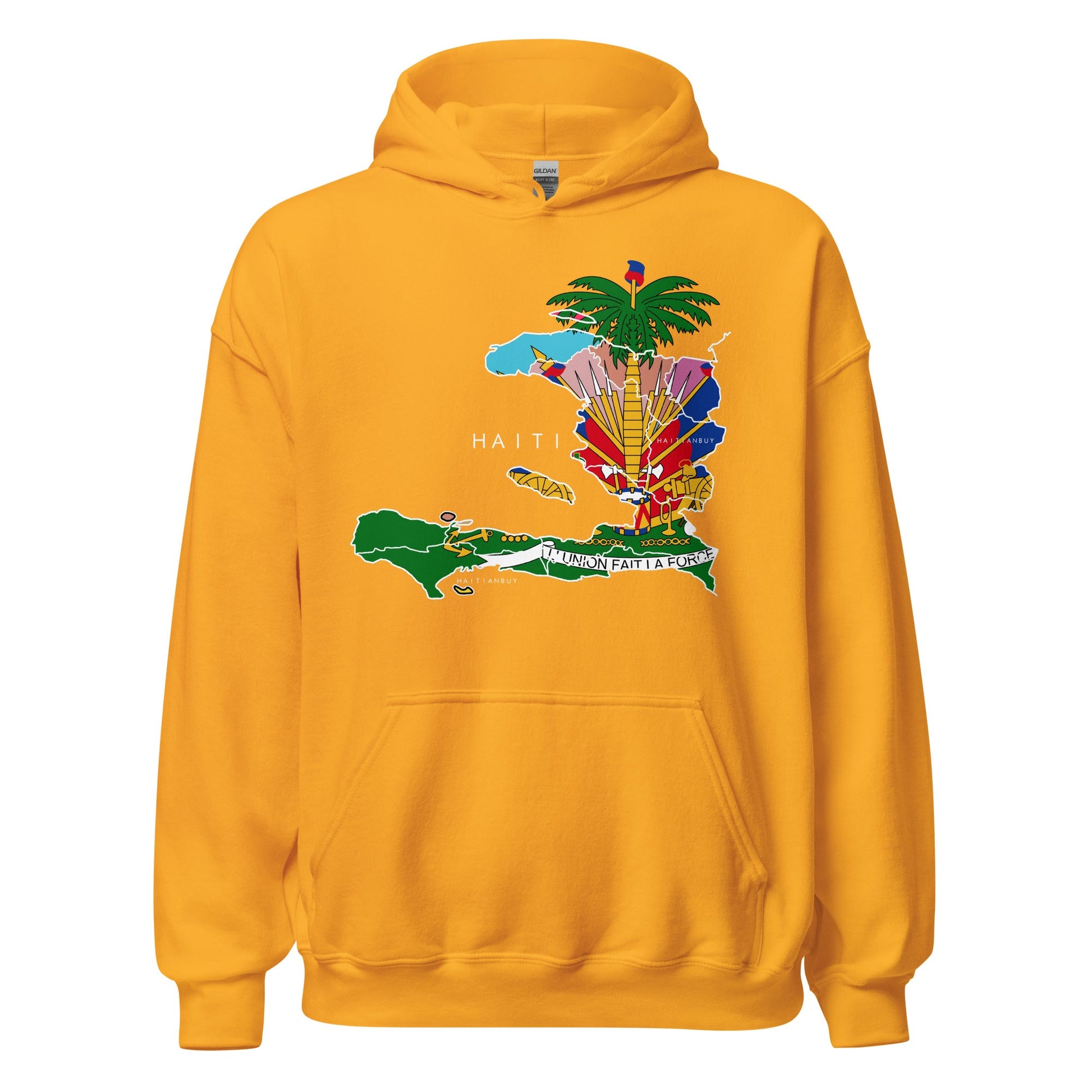 HAITI MAP Unisex Hoodie - Haitianbuy