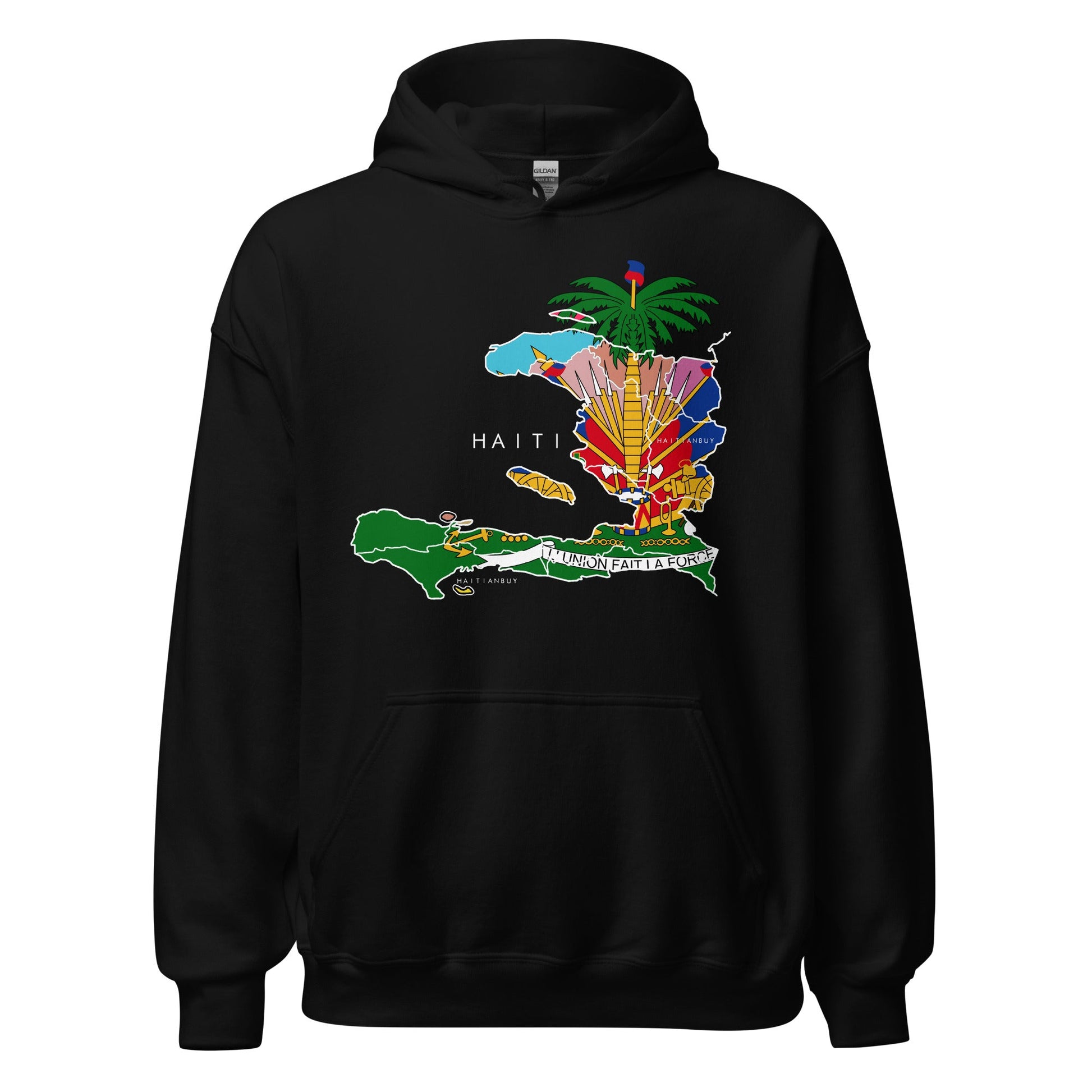 HAITI MAP Unisex Hoodie - Haitianbuy
