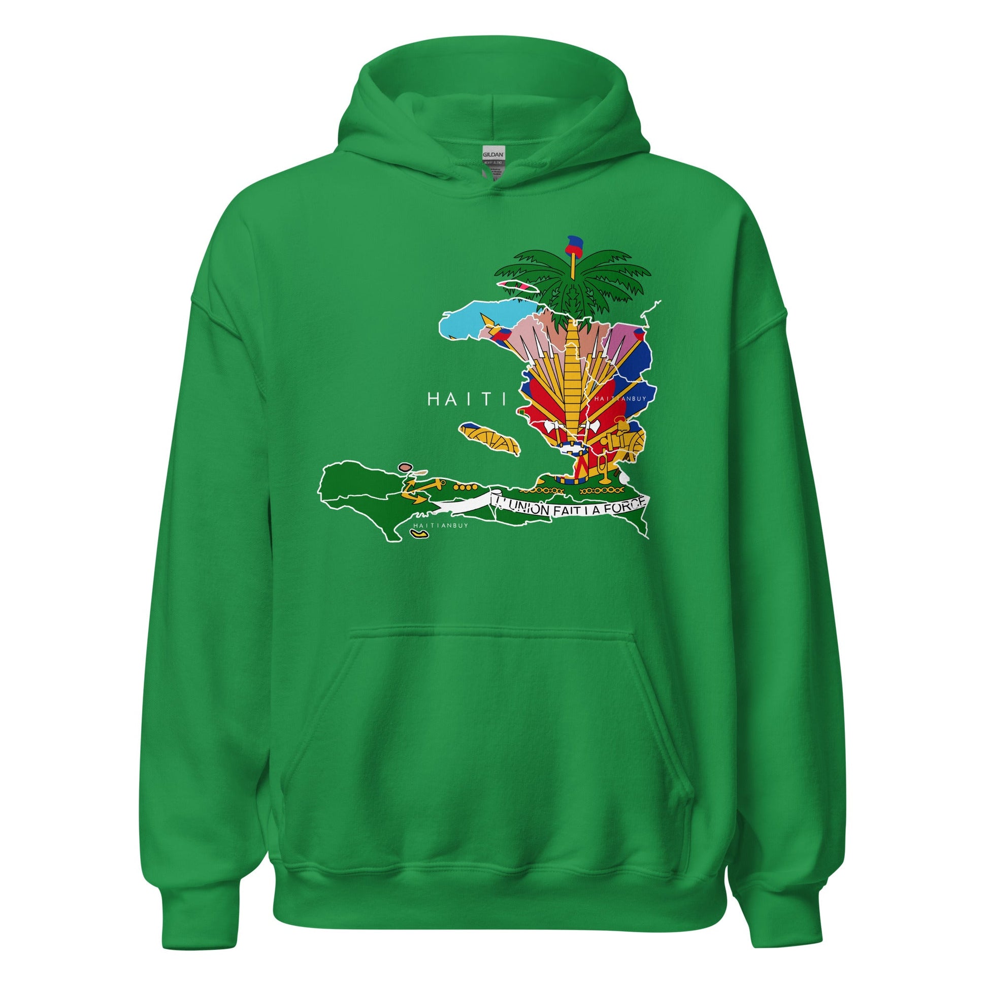 HAITI MAP Unisex Hoodie - Haitianbuy