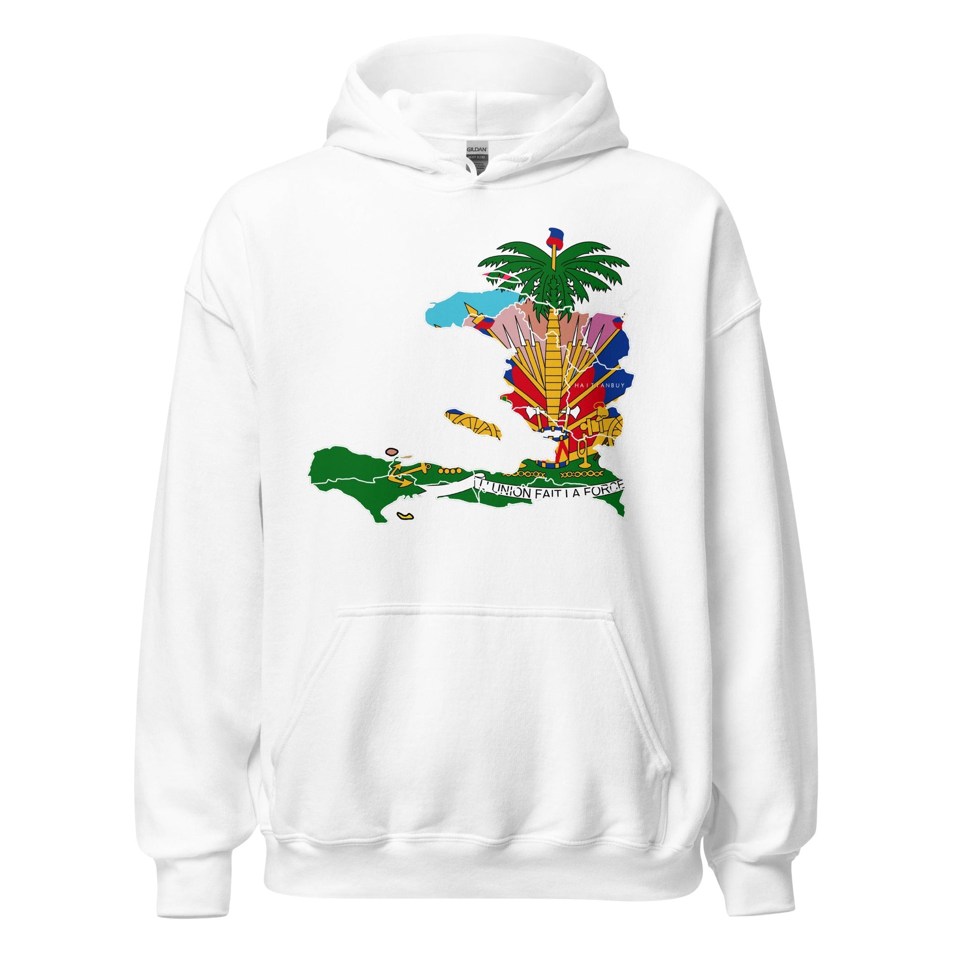 HAITI MAP Unisex Hoodie - Haitianbuy