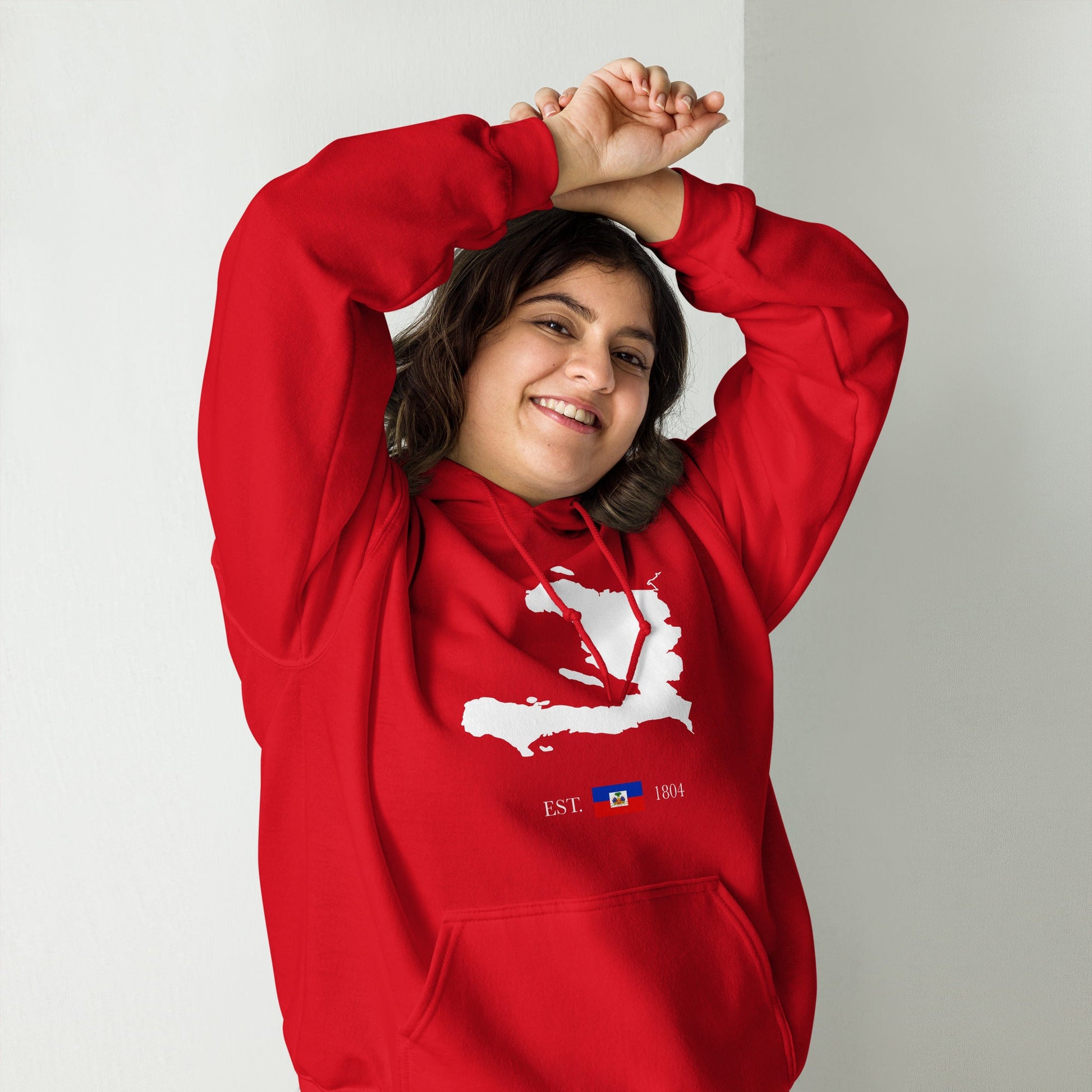01-Haiti Map EST. 1804 Unisex Hoodie - Haitianbuy