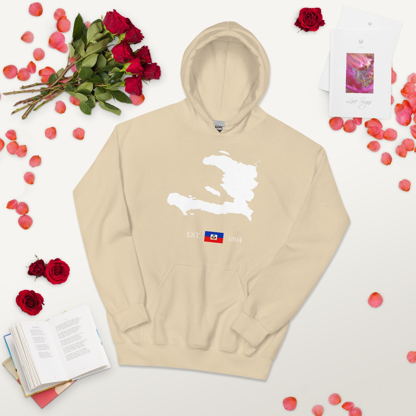 01-Haiti Map EST. 1804 Unisex Hoodie - Haitianbuy