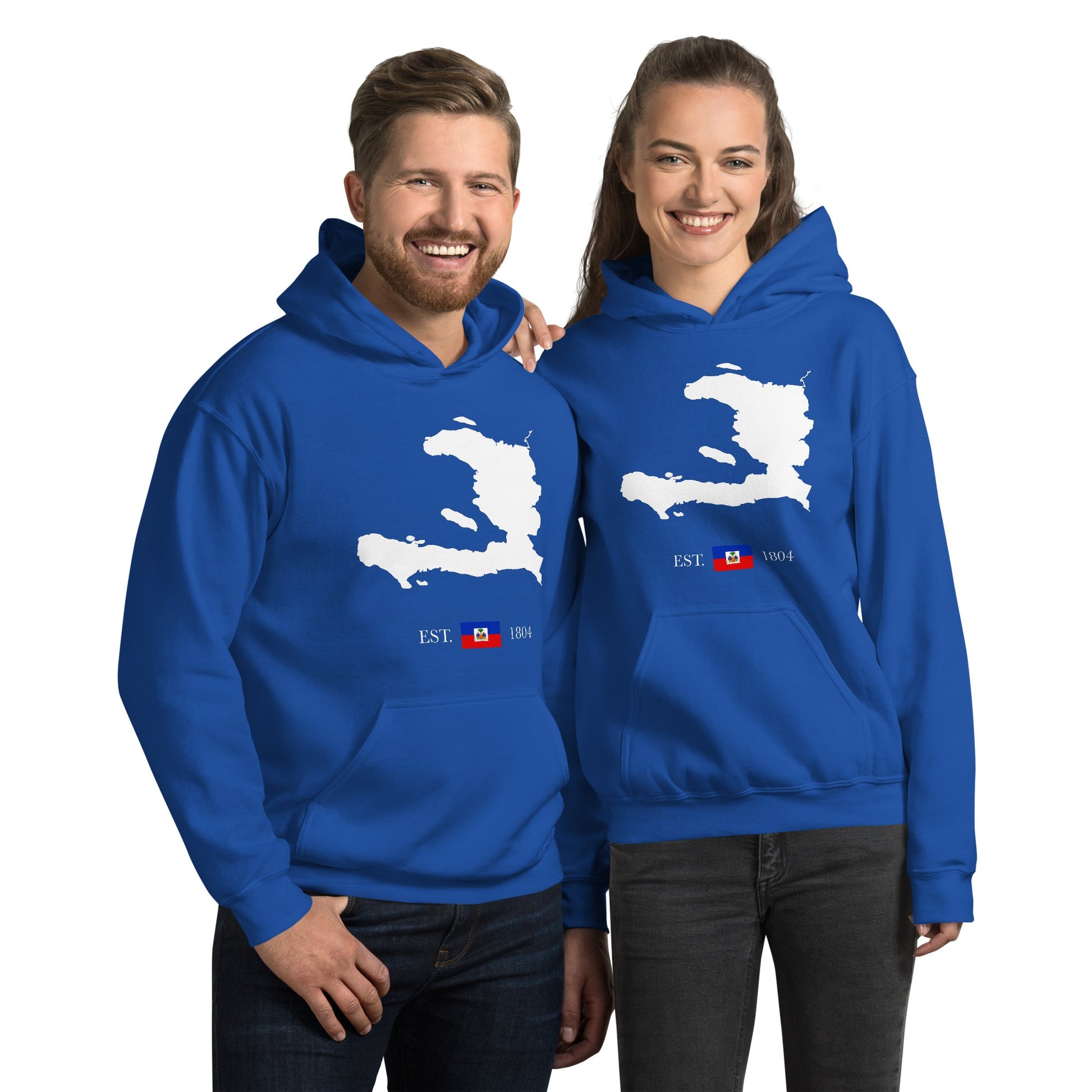 01-Haiti Map EST. 1804 Unisex Hoodie - Haitianbuy