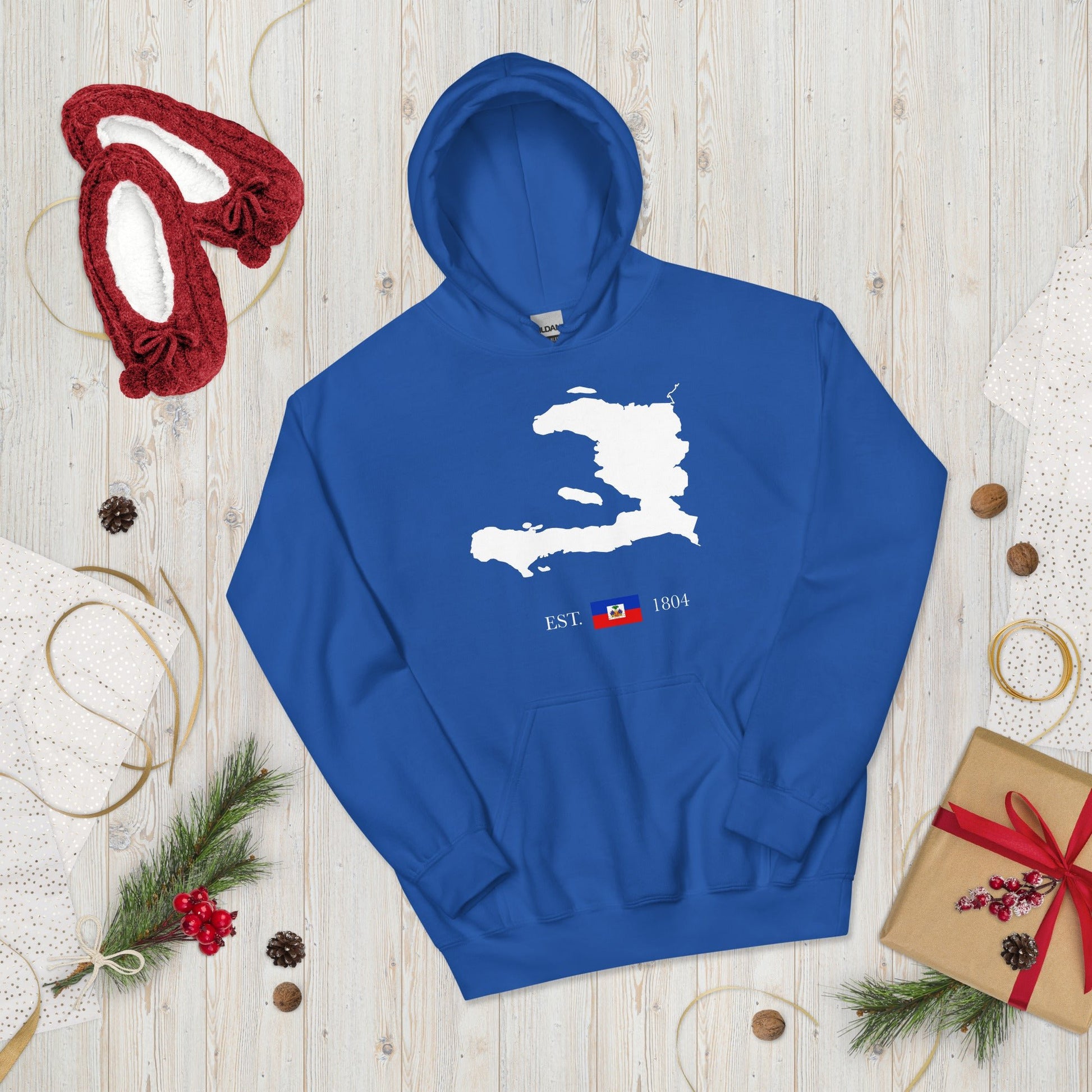 01-Haiti Map EST. 1804 Unisex Hoodie - Haitianbuy