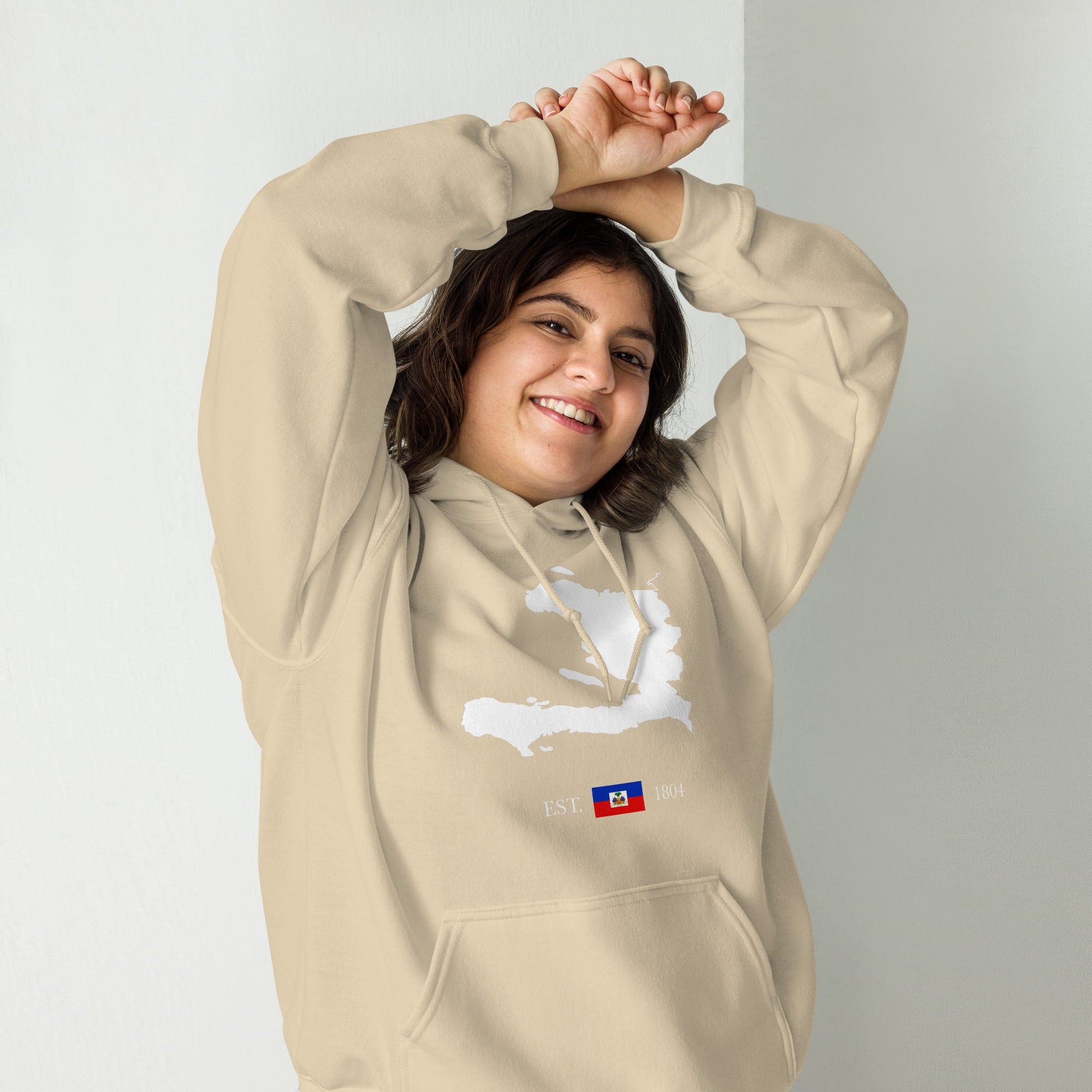 01-Haiti Map EST. 1804 Unisex Hoodie - Haitianbuy