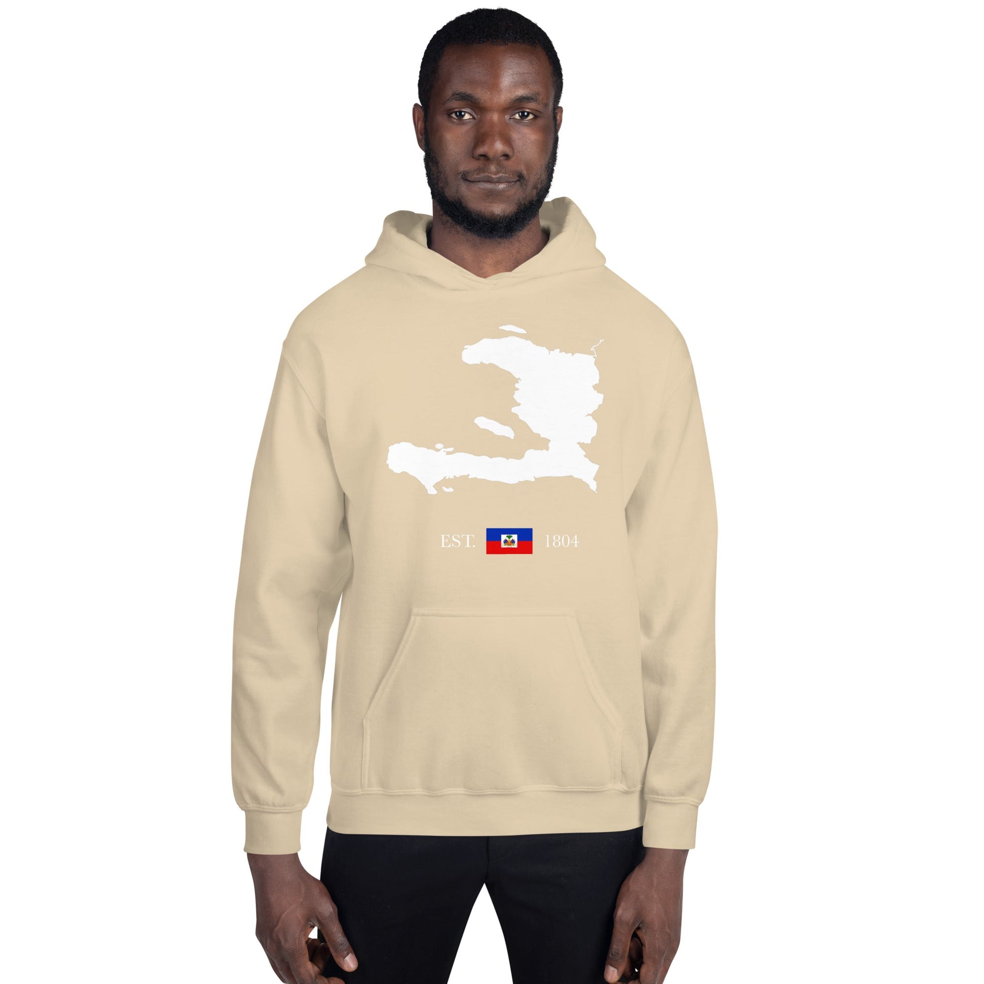 01-Haiti Map EST. 1804 Unisex Hoodie - Haitianbuy