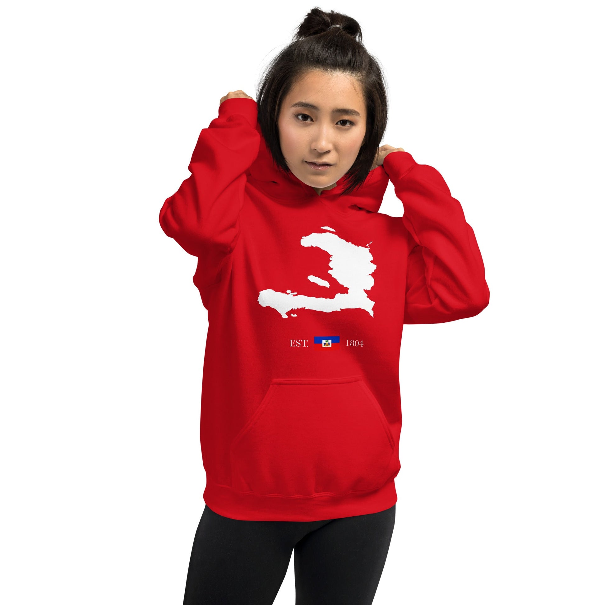 01-Haiti Map EST. 1804 Unisex Hoodie - Haitianbuy