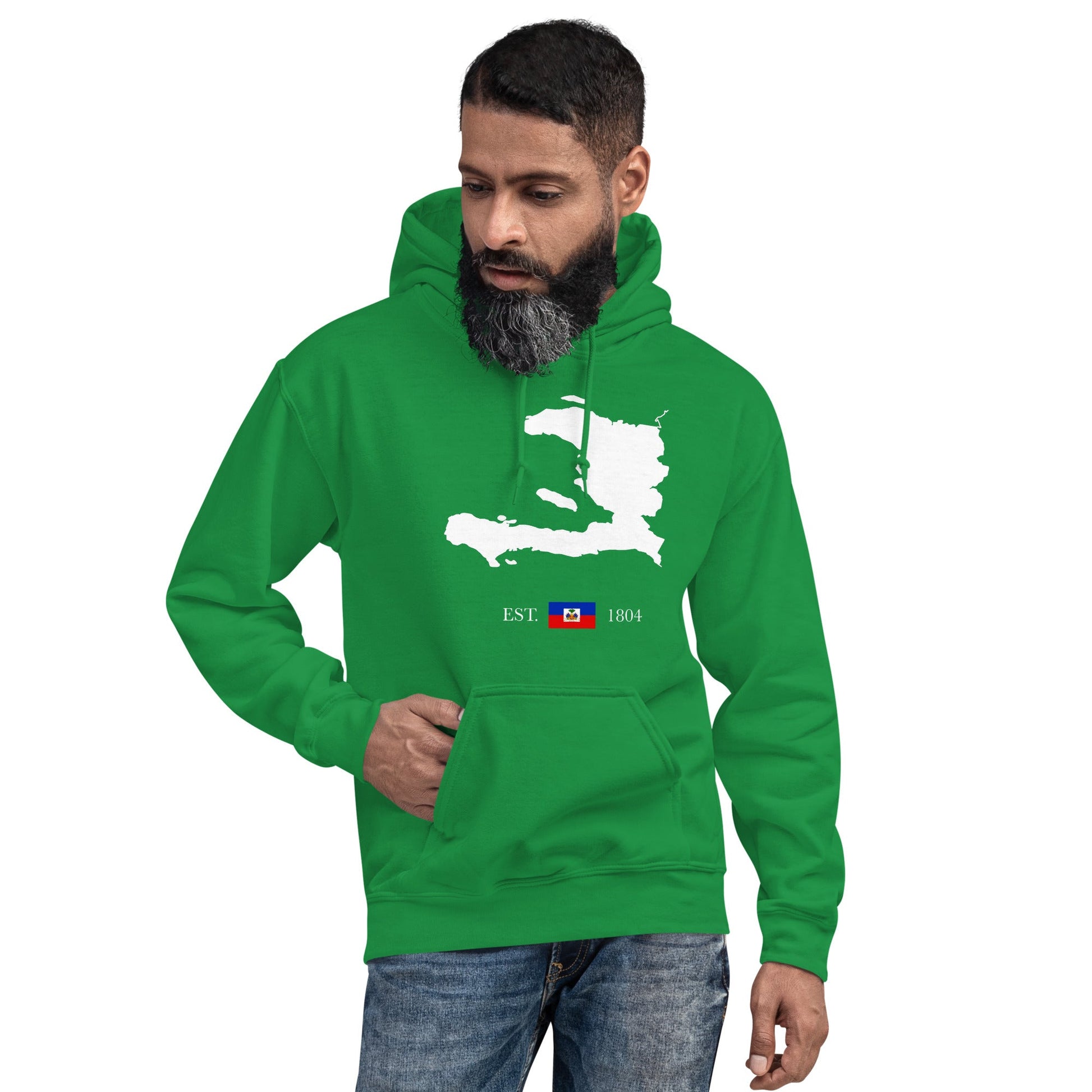 01-Haiti Map EST. 1804 Unisex Hoodie - Haitianbuy