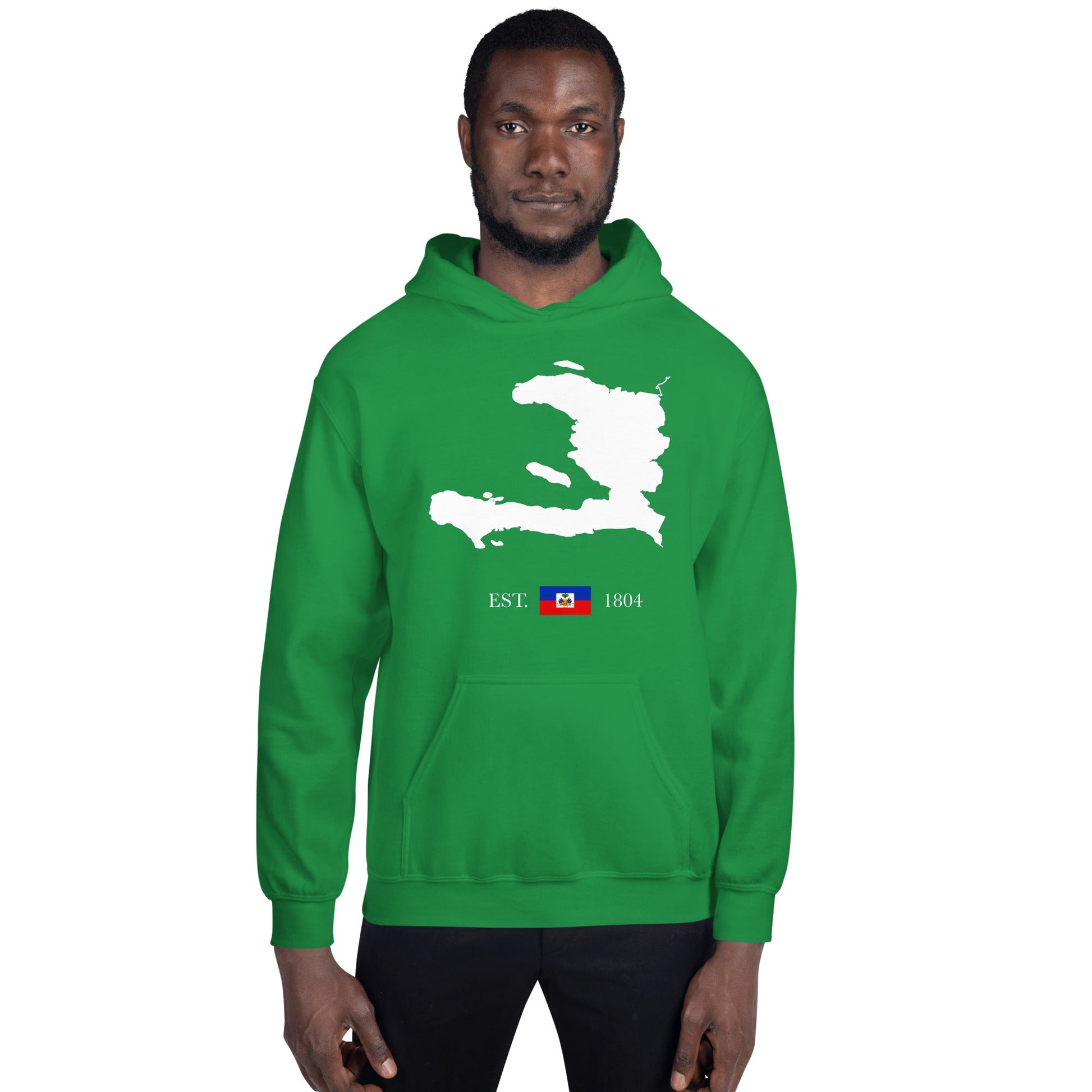 01-Haiti Map EST. 1804 Unisex Hoodie - Haitianbuy