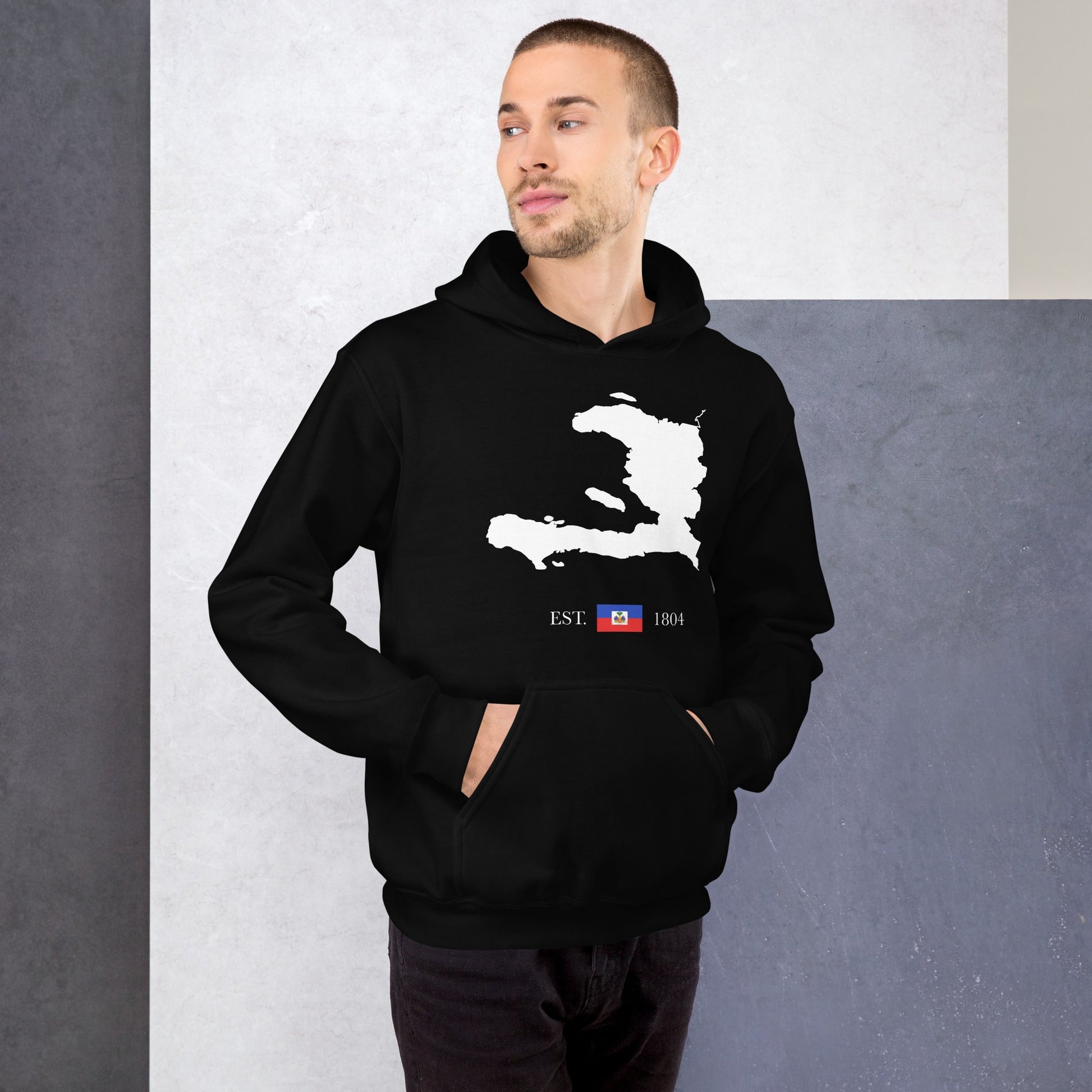 01-Haiti Map EST. 1804 Unisex Hoodie - Haitianbuy