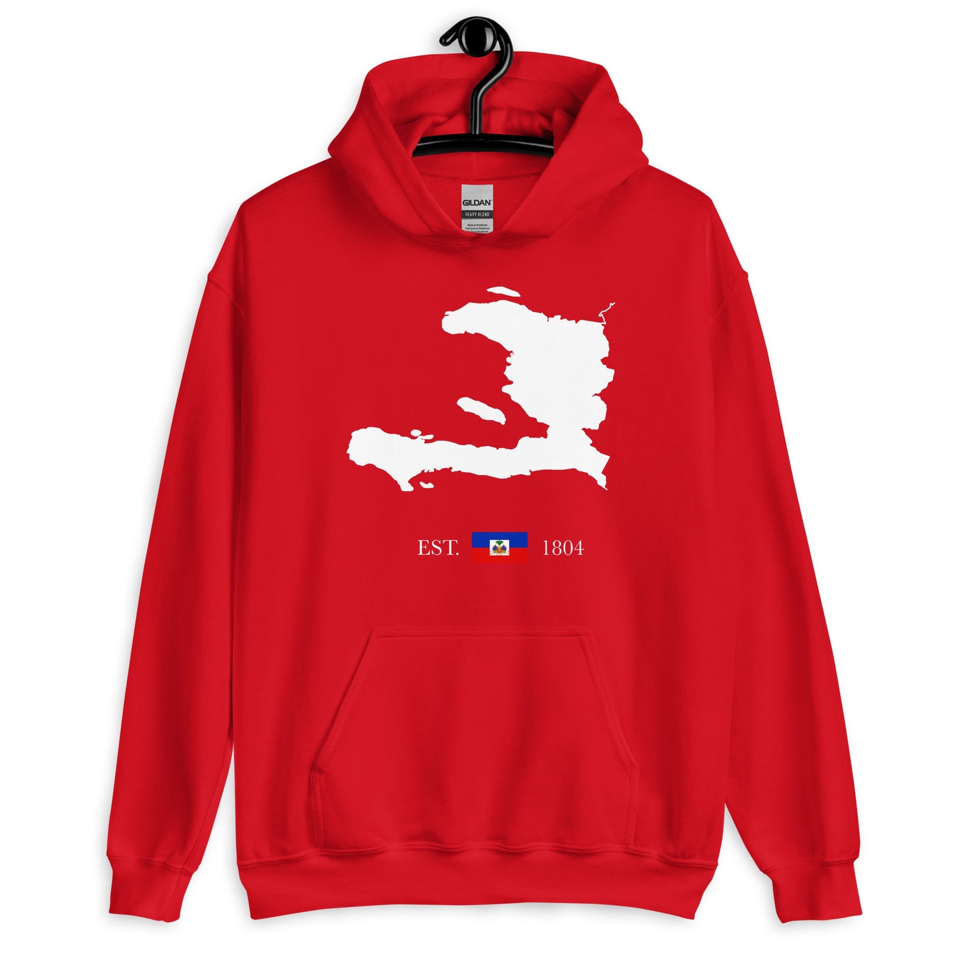 01-Haiti Map EST. 1804 Unisex Hoodie - Haitianbuy
