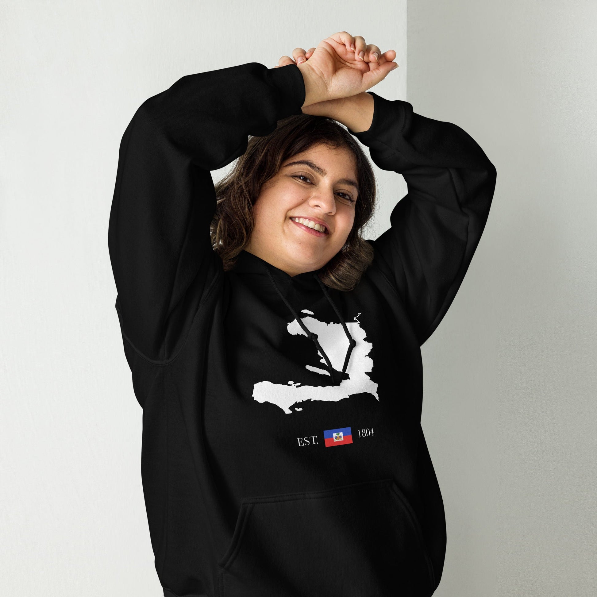 01-Haiti Map EST. 1804 Unisex Hoodie - Haitianbuy
