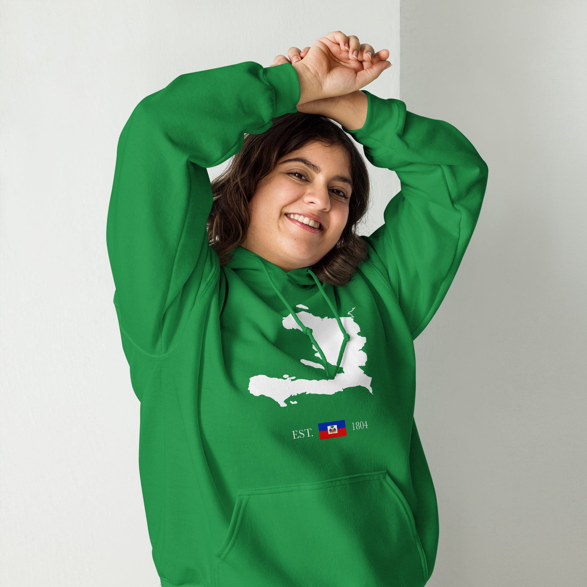 01-Haiti Map EST. 1804 Unisex Hoodie - Haitianbuy