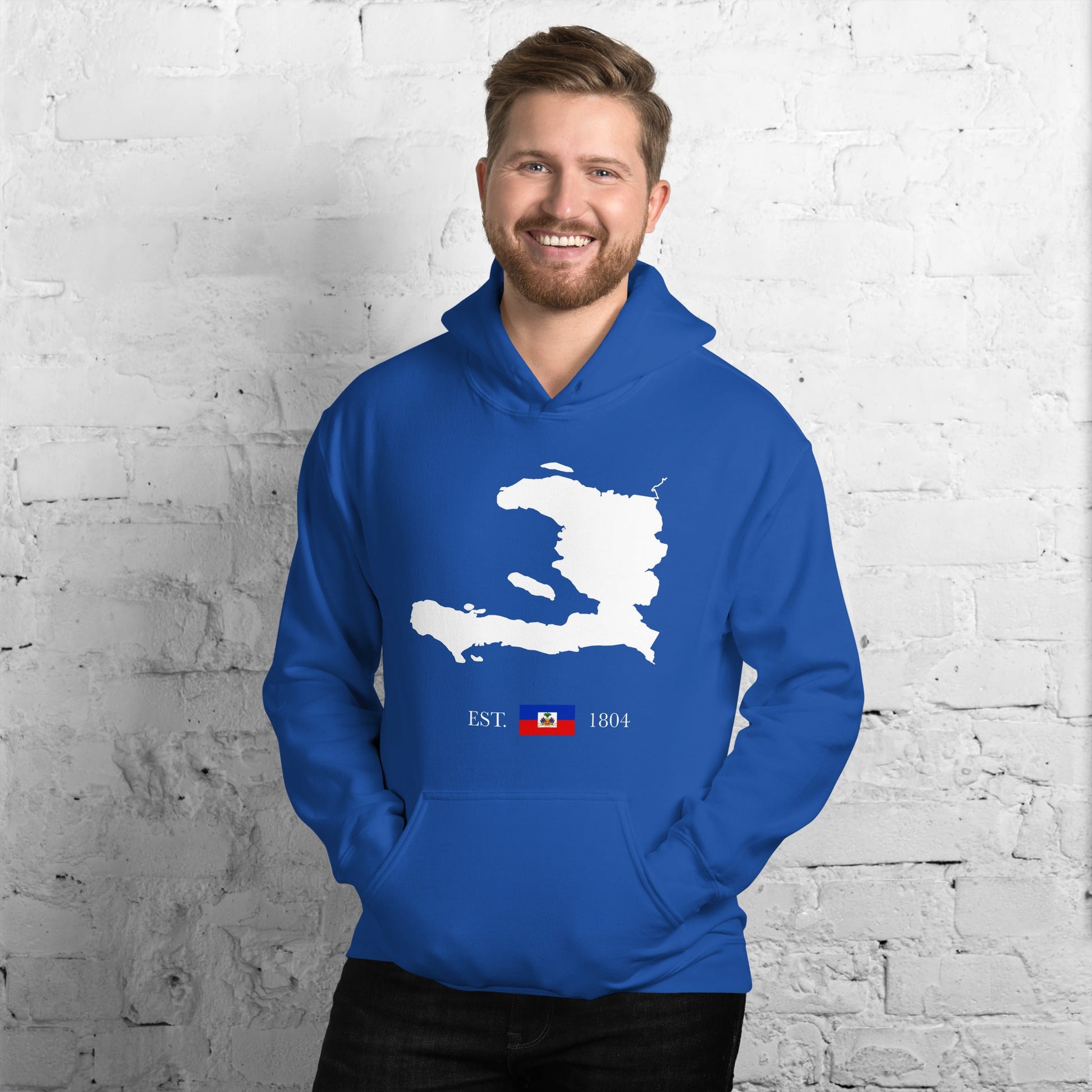 01-Haiti Map EST. 1804 Unisex Hoodie - Haitianbuy
