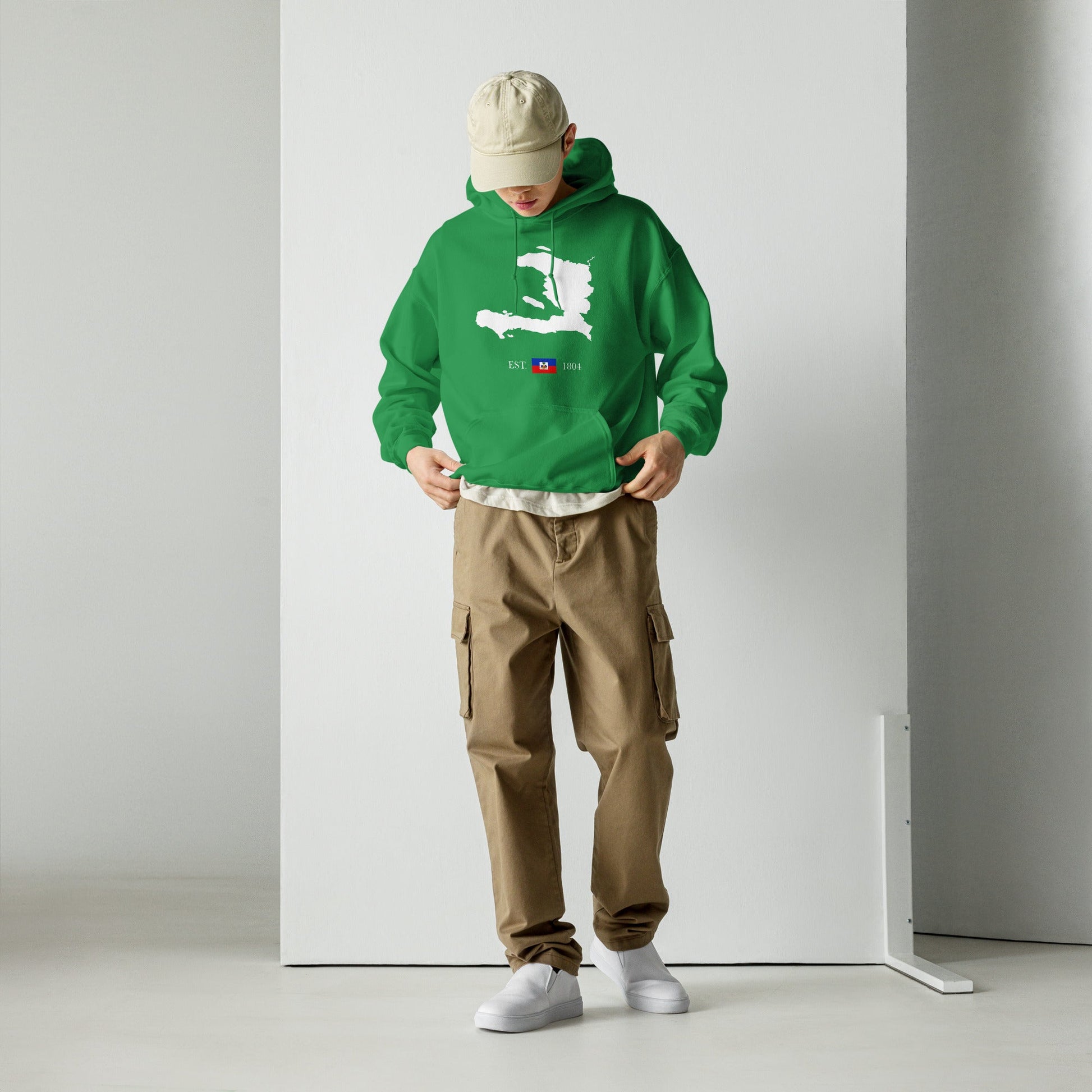 01-Haiti Map EST. 1804 Unisex Hoodie - Haitianbuy