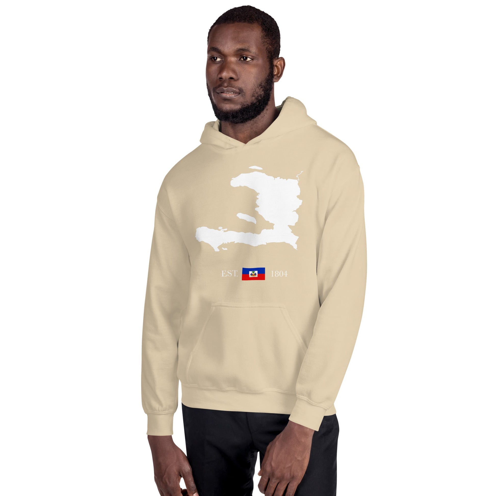 01-Haiti Map EST. 1804 Unisex Hoodie - Haitianbuy