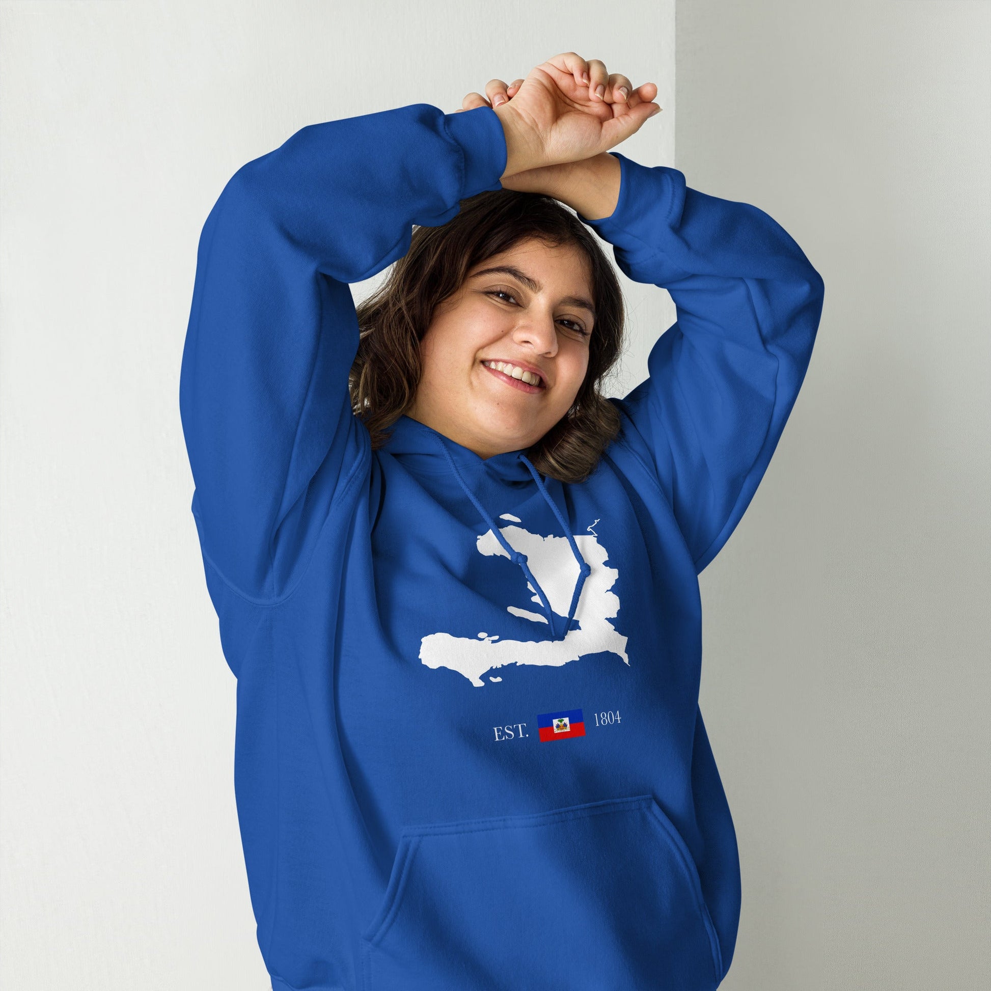 01-Haiti Map EST. 1804 Unisex Hoodie - Haitianbuy