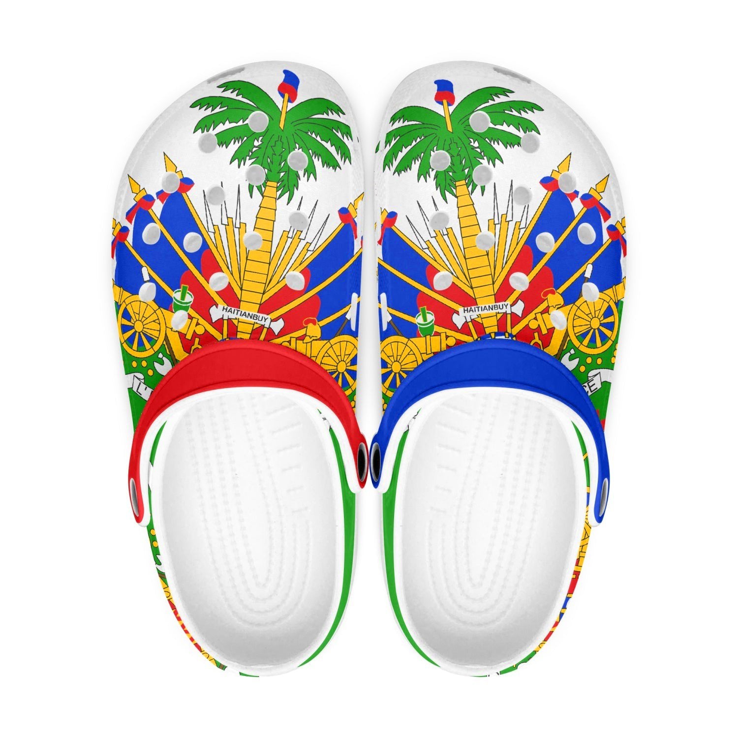 02-Coat of arms of Haiti All Over Printed Clogs - Haitianbuy