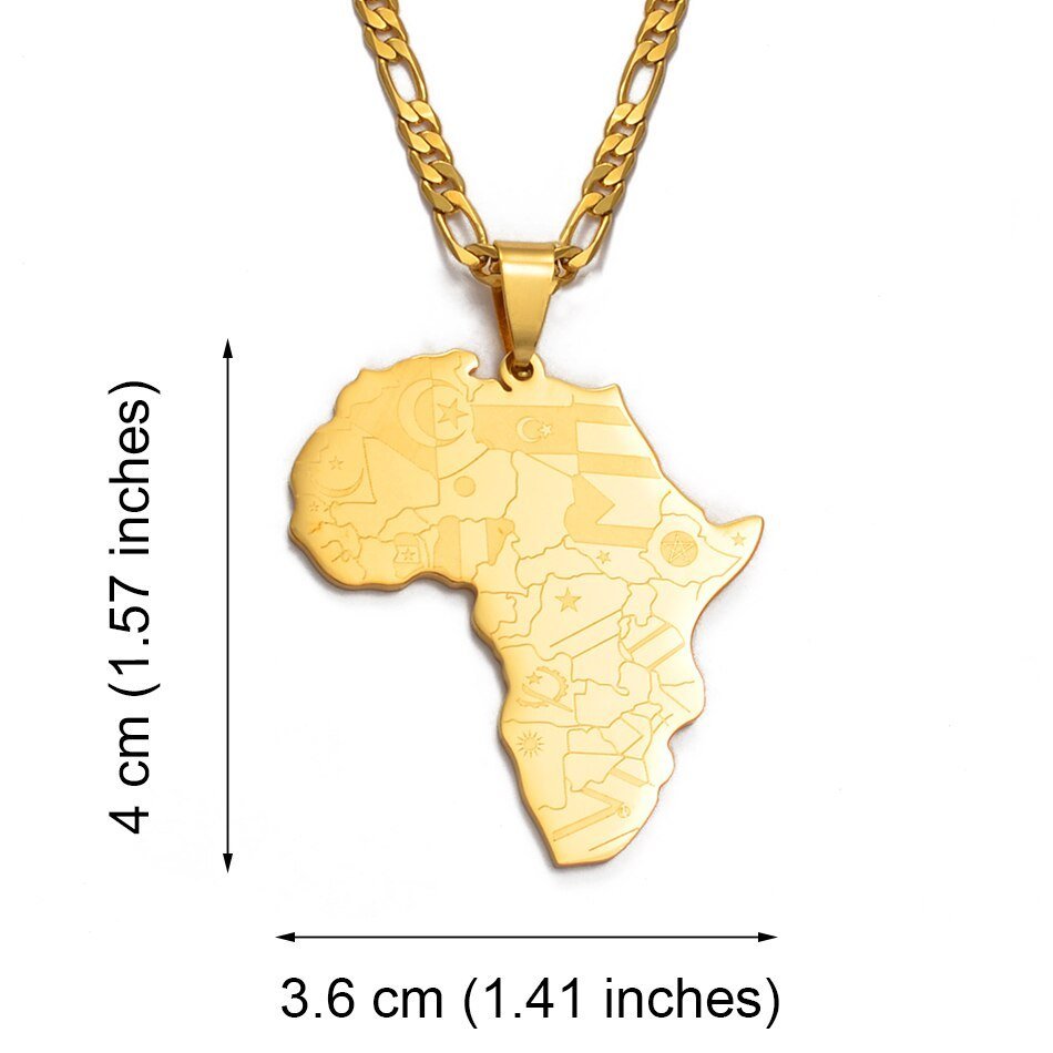 14- Map Necklace - Haitianbuy