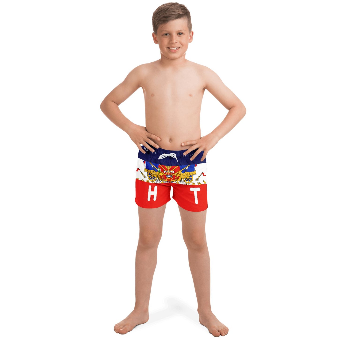 17-Haitian Blue & Red Short Kids - Haitianbuy