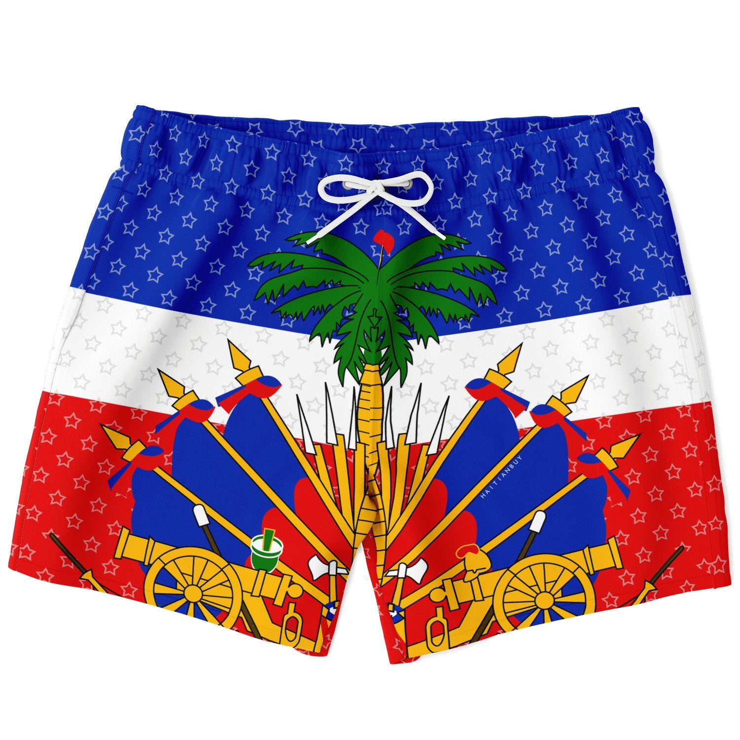 27-COAT OF ARM OF HAITI Star Swim Trunks Men - Haitianbuy