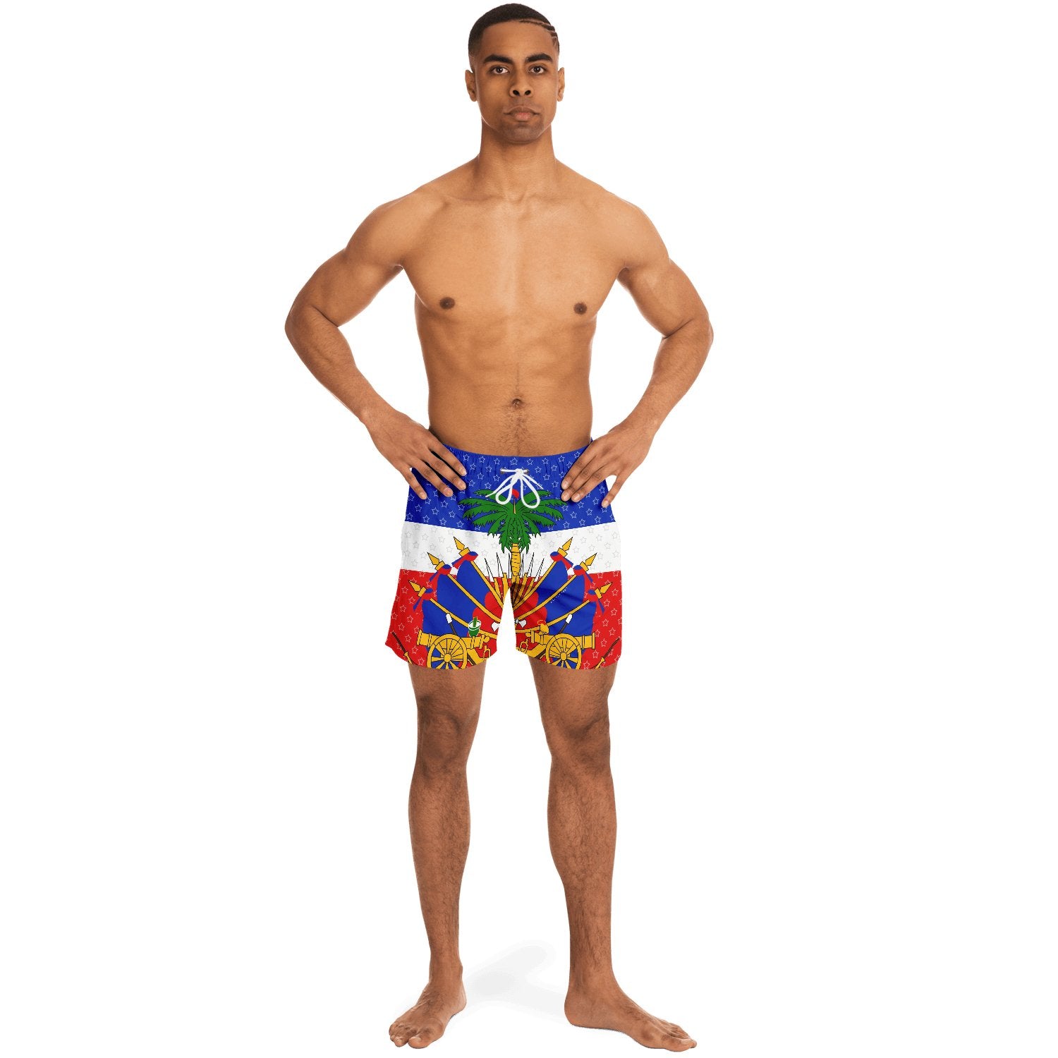 27-COAT OF ARM OF HAITI Star Swim Trunks Men - Haitianbuy