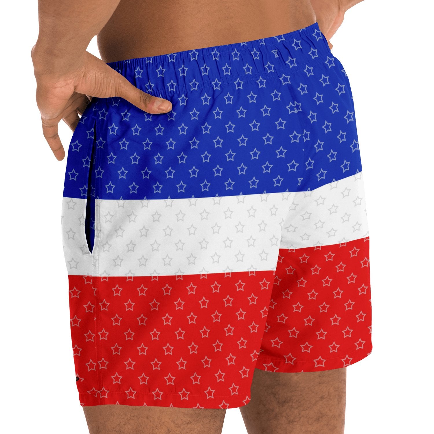 27-COAT OF ARM OF HAITI Star Swim Trunks Men - Haitianbuy