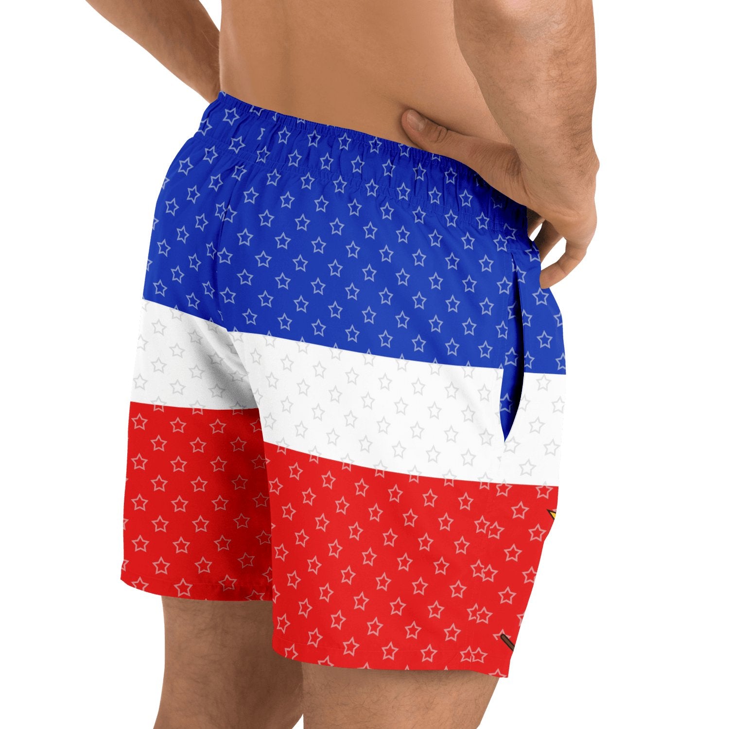 27-COAT OF ARM OF HAITI Star Swim Trunks Men - Haitianbuy