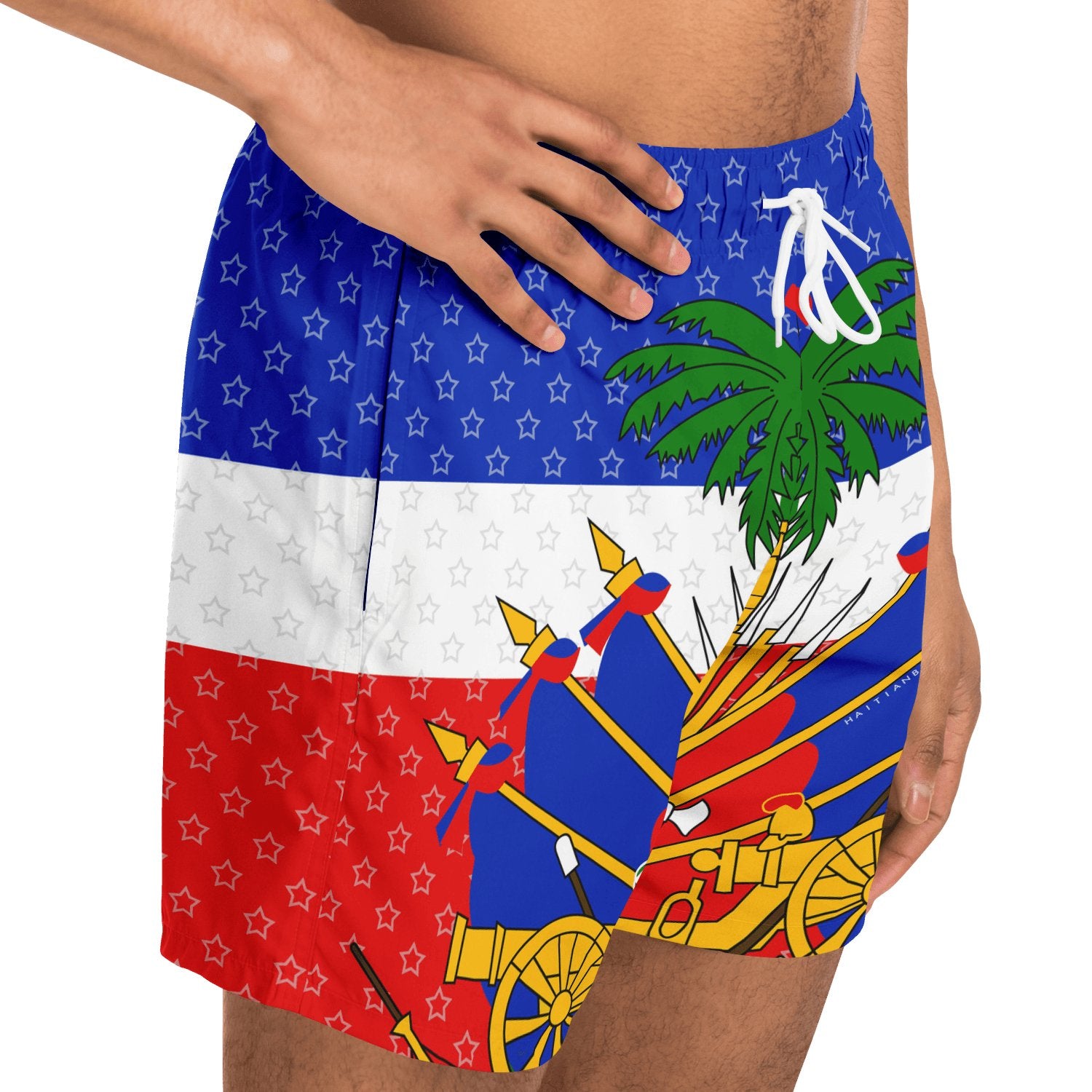 27-COAT OF ARM OF HAITI Star Swim Trunks Men - Haitianbuy