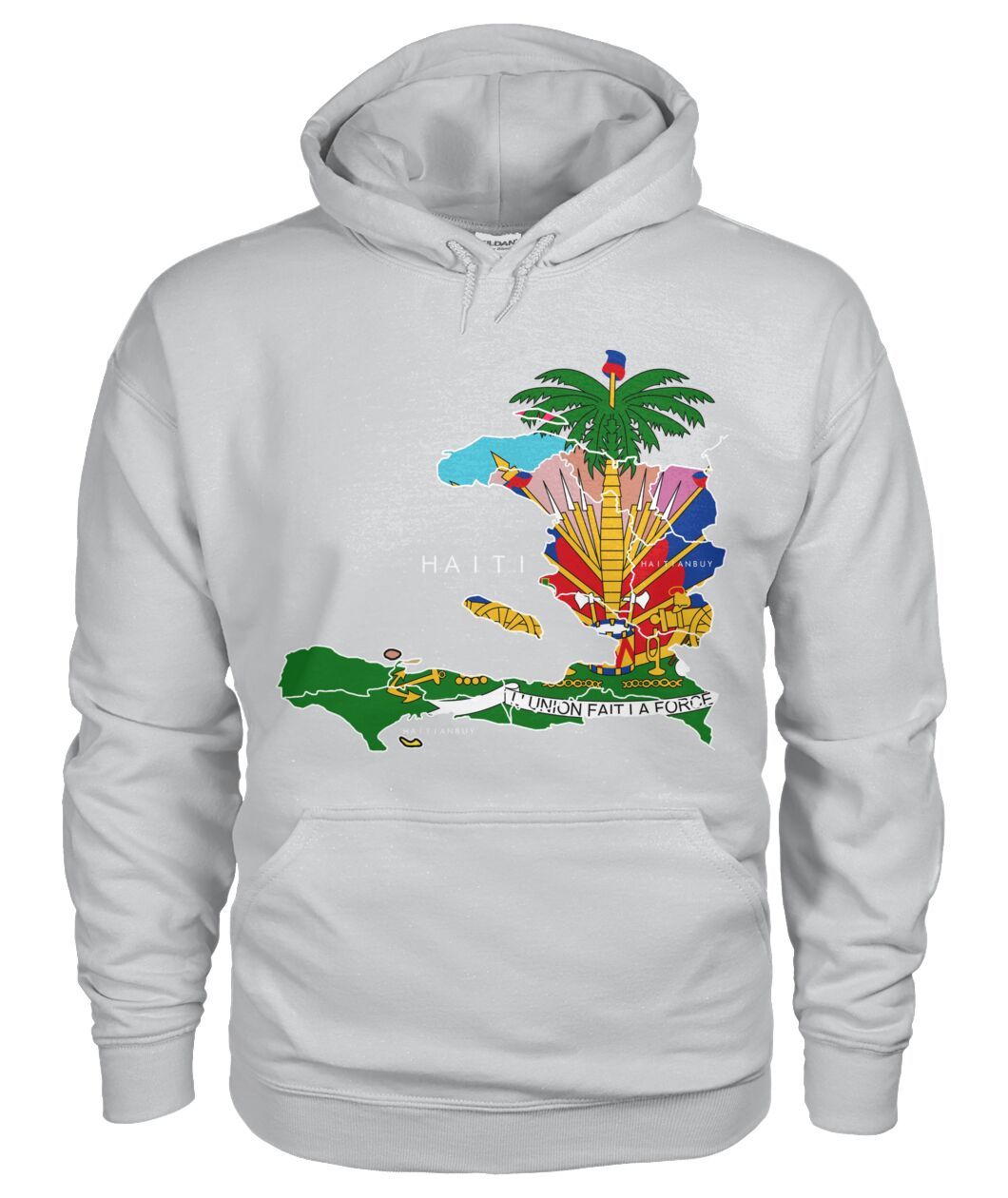 28- HAITI MAP WITH COAT ARM Unisex Hoodie - Haitianbuy