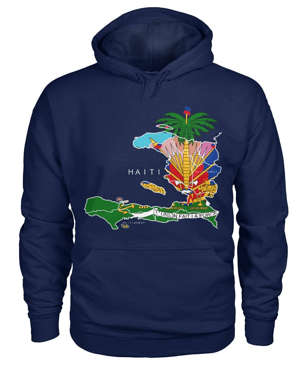 28- HAITI MAP WITH COAT ARM Unisex Hoodie - Haitianbuy