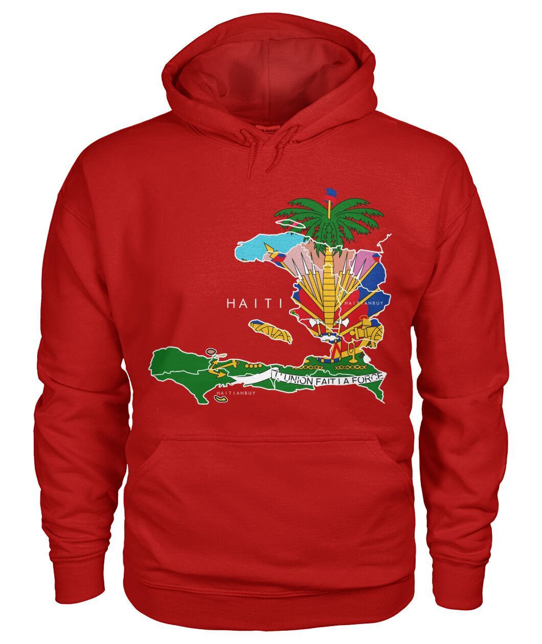 28- HAITI MAP WITH COAT ARM Unisex Hoodie - Haitianbuy